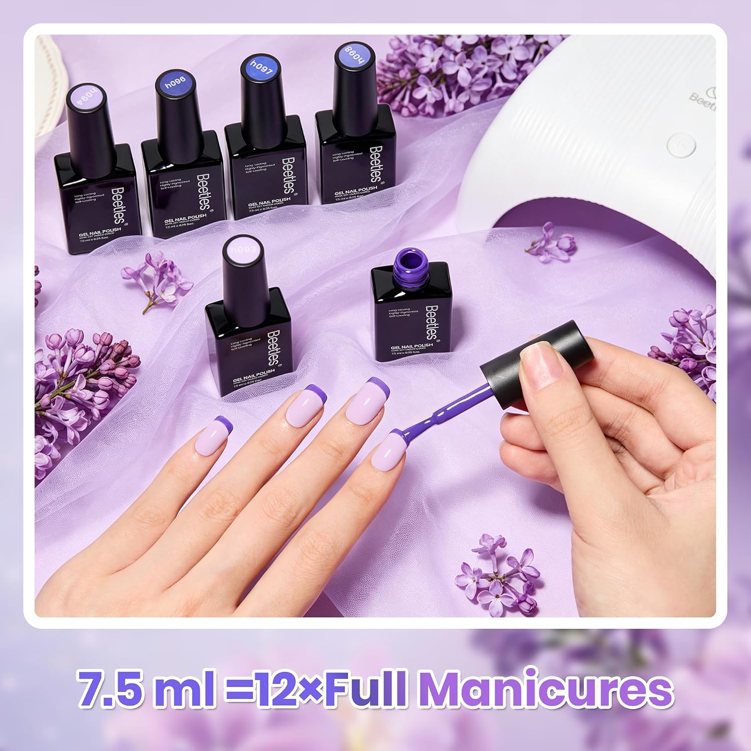 Beetles Green Gel Polish Set, 6 Colors Misty Forest Collection
