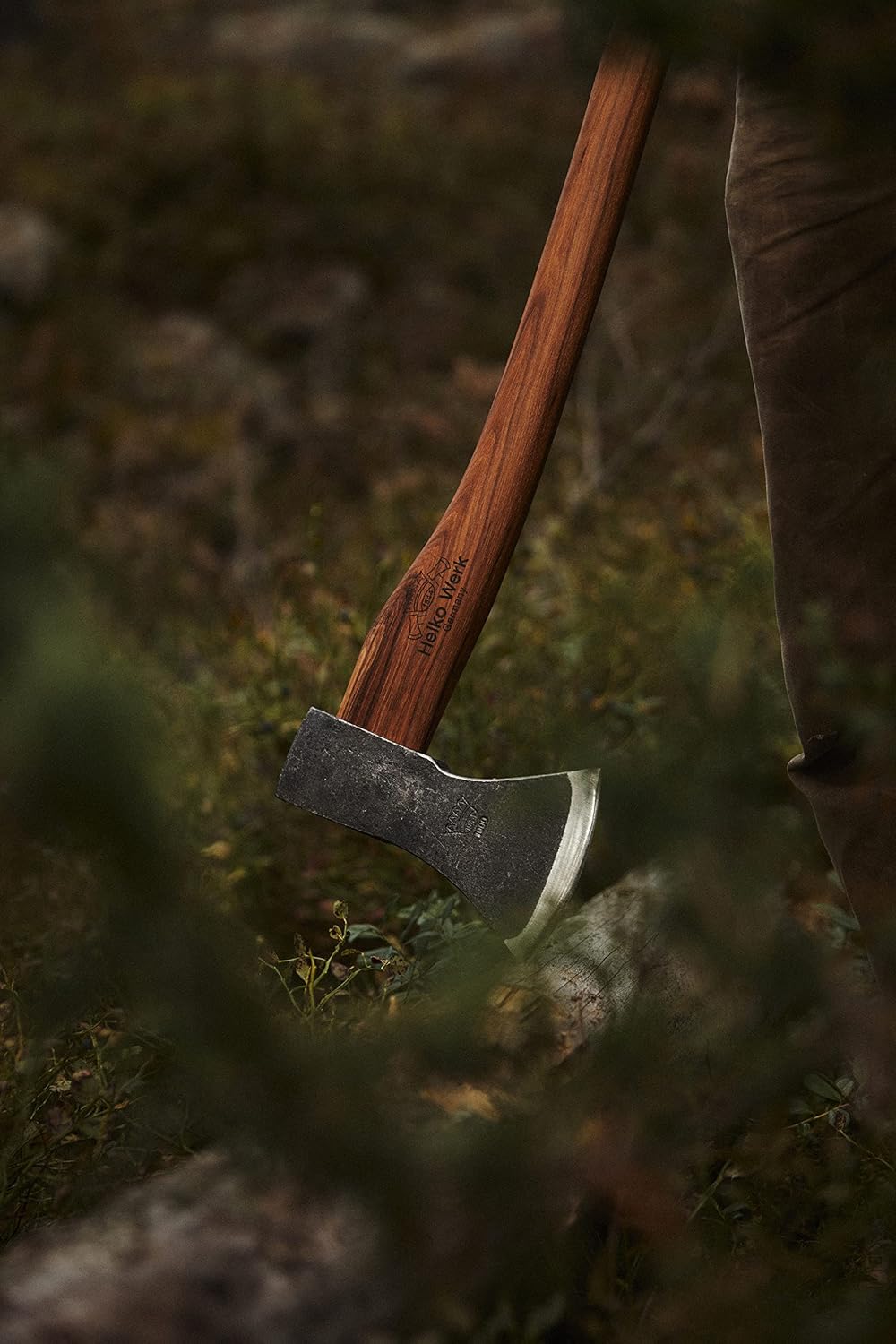 1844 Helko Werk Germany Traditional Hessen Woodworker Felling Axe (13563) | Made in Germany Hand Forged Felling Axe and Cutting Forest Axe for Felling Trees Head 2-3/4 lbs, Handle 28 inches