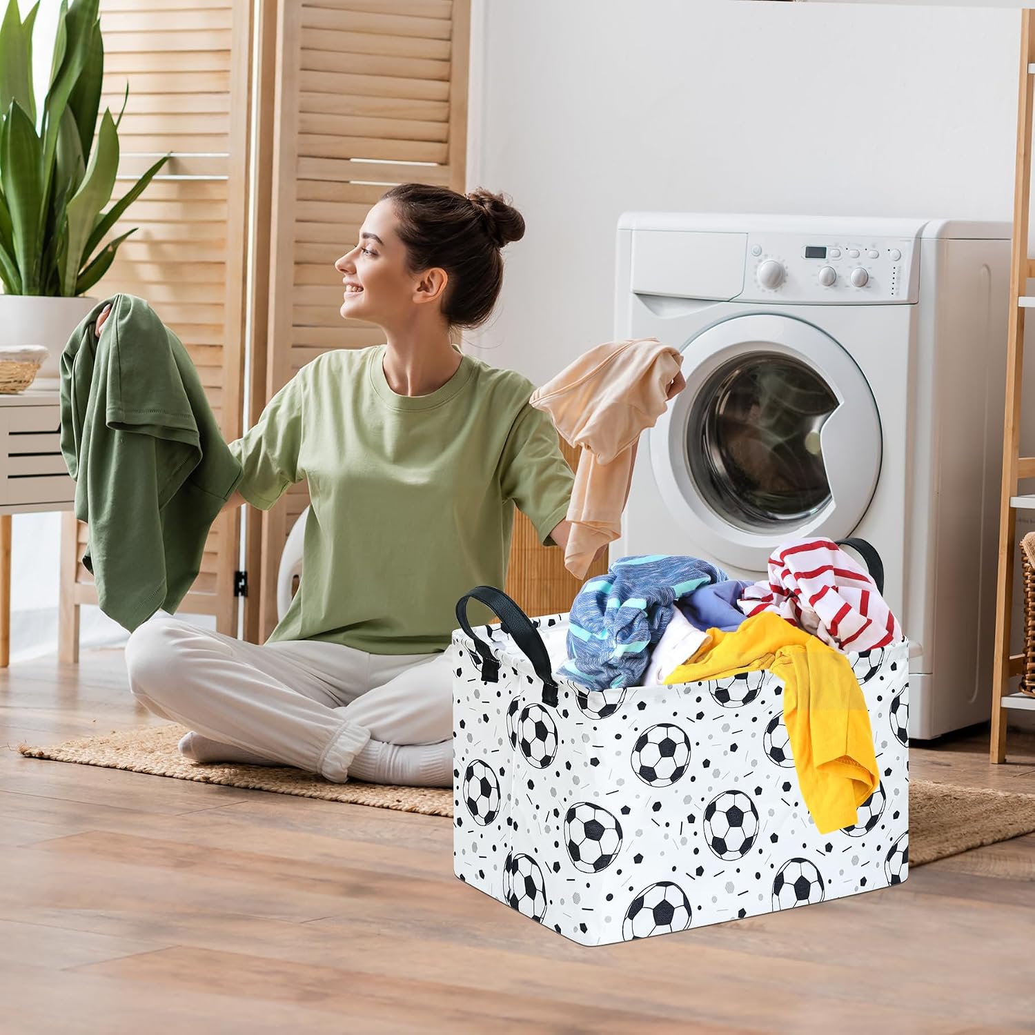 MAIZMZ Rectangular Storage Basket Collapsible Organizer Bin Waterproof Toy Box for Organizing Home/Dorm/Kitchen/Pet/Office/Closet/Shelf/Gift Baskets
