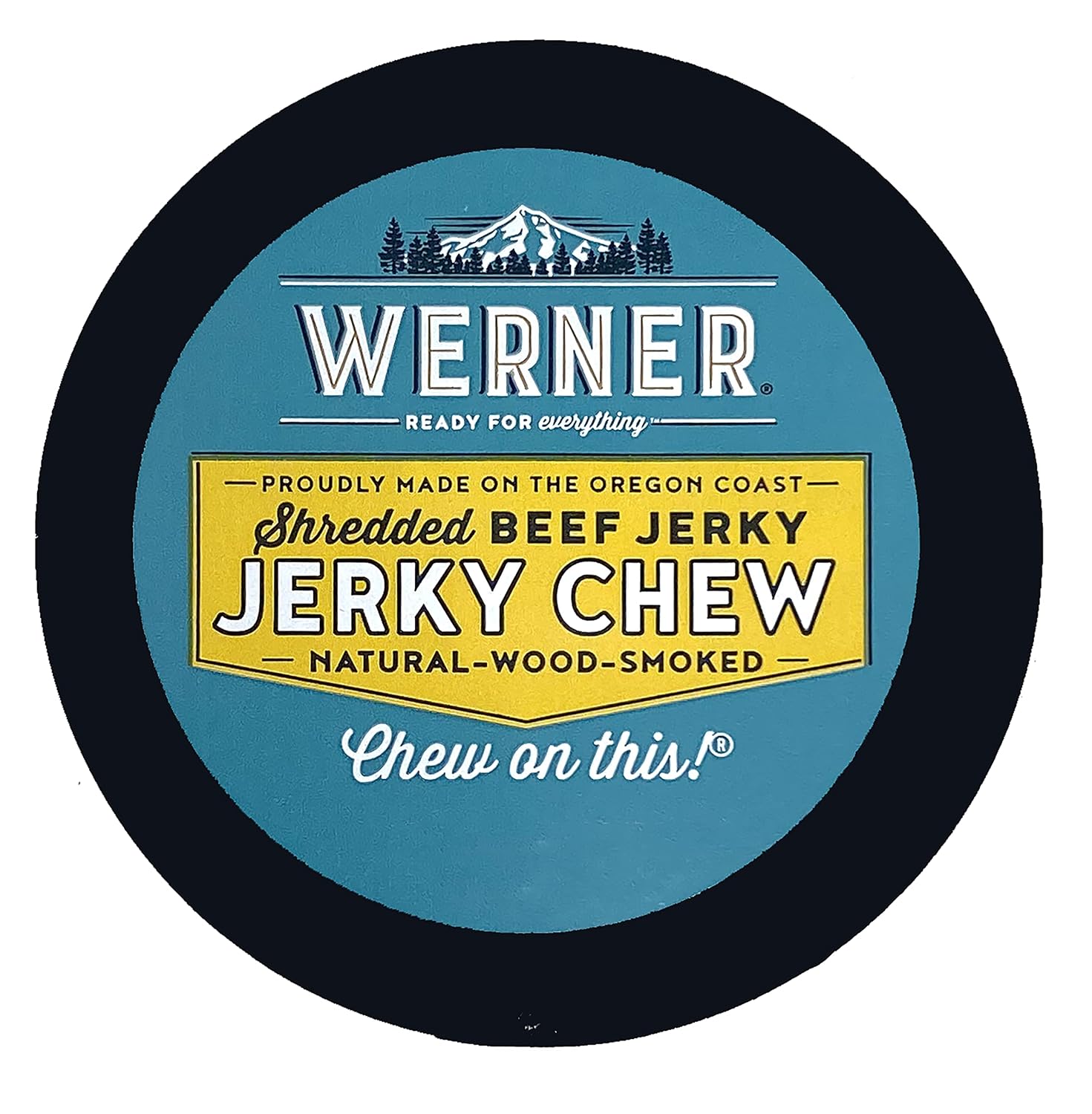 Werner Beef Jerky Chew Cans Pack of 6 – Shredded Beef Jerky – Made in the USA