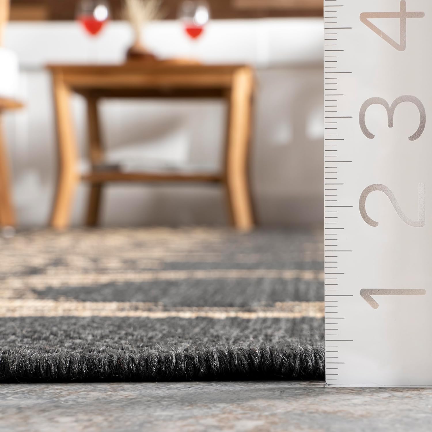 nuLOOM Ranya Light Brown Geometric Indoor/Outdoor Area Rug, 4' x 5'
