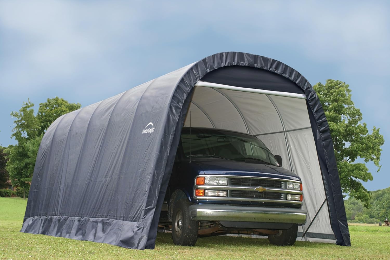 ShelterLogic 73342 Green 12'x20'x10' Round Style Shelter