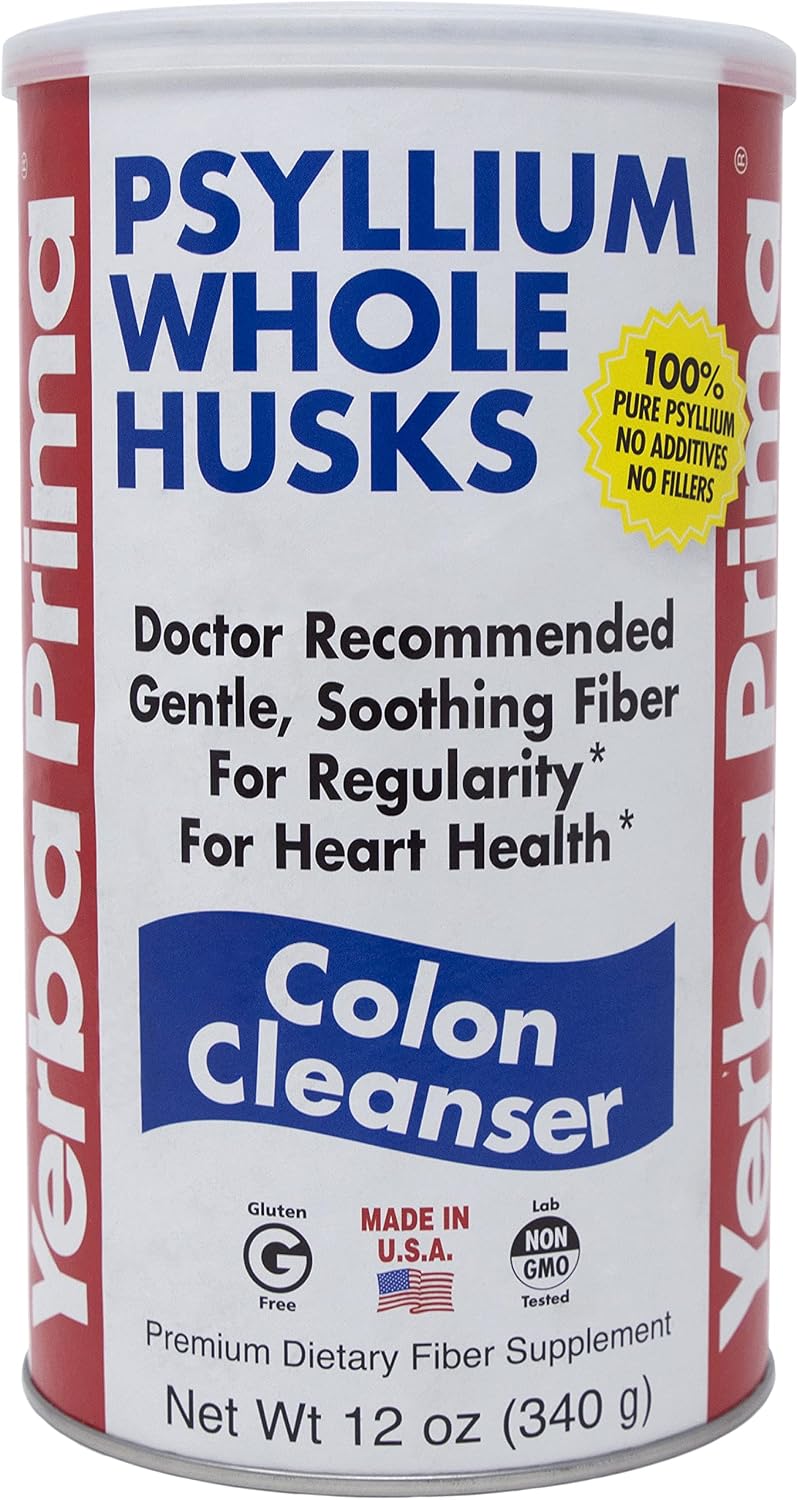 Yerba Prima Psyllium Whole Husks Colon Cleanser, 12 Ounce (Pack Of 3)