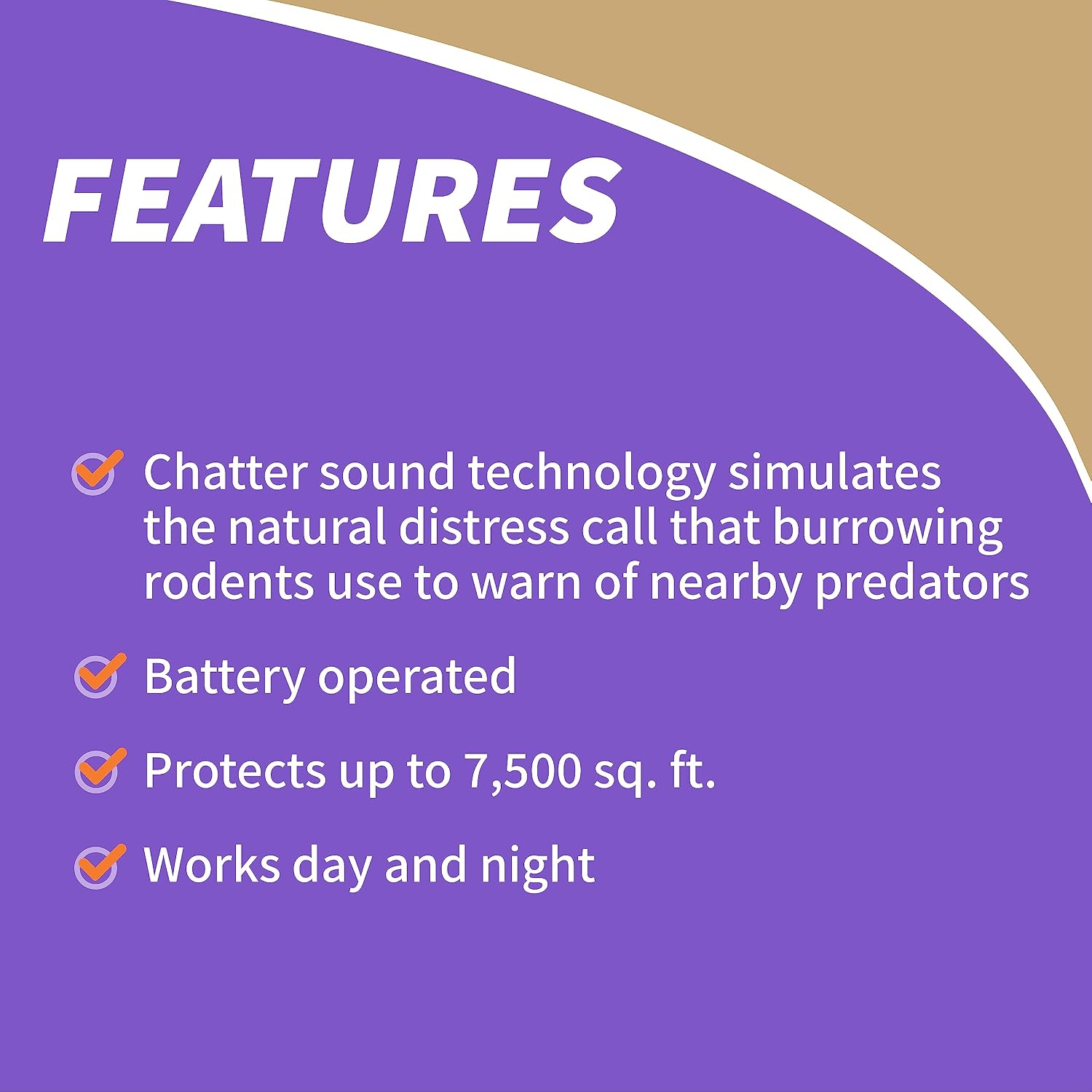 Bonide MoleMax Mole & Gopher Repeller Battery-Powered Sonic Spike | Animal Repellent Stake with Chatter Sound Technology