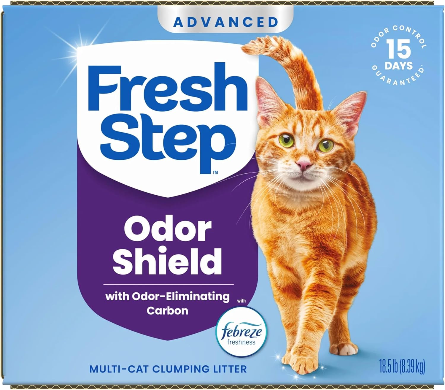 Fresh Step Extreme Clump Multi Cat Clumping Cat Litter, 14 lb. | Forms Tight Clumps, Easy To Scoop, Scented, Ammonia Block Technology, Low Dust, Compatible with Most Auto Litter Boxes