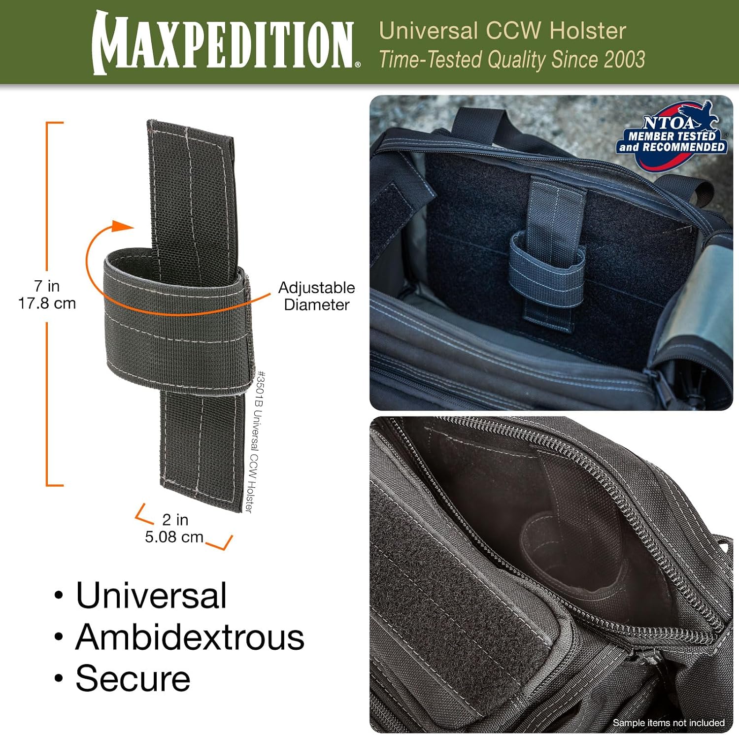 Maxpedition Universal CCW Holster (Black)