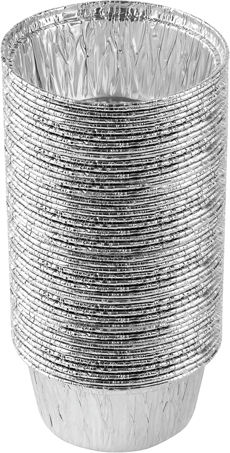 PLASTICPRO 9'' Inch Round Tin Foil Pans Disposable Aluminum Pack of 20