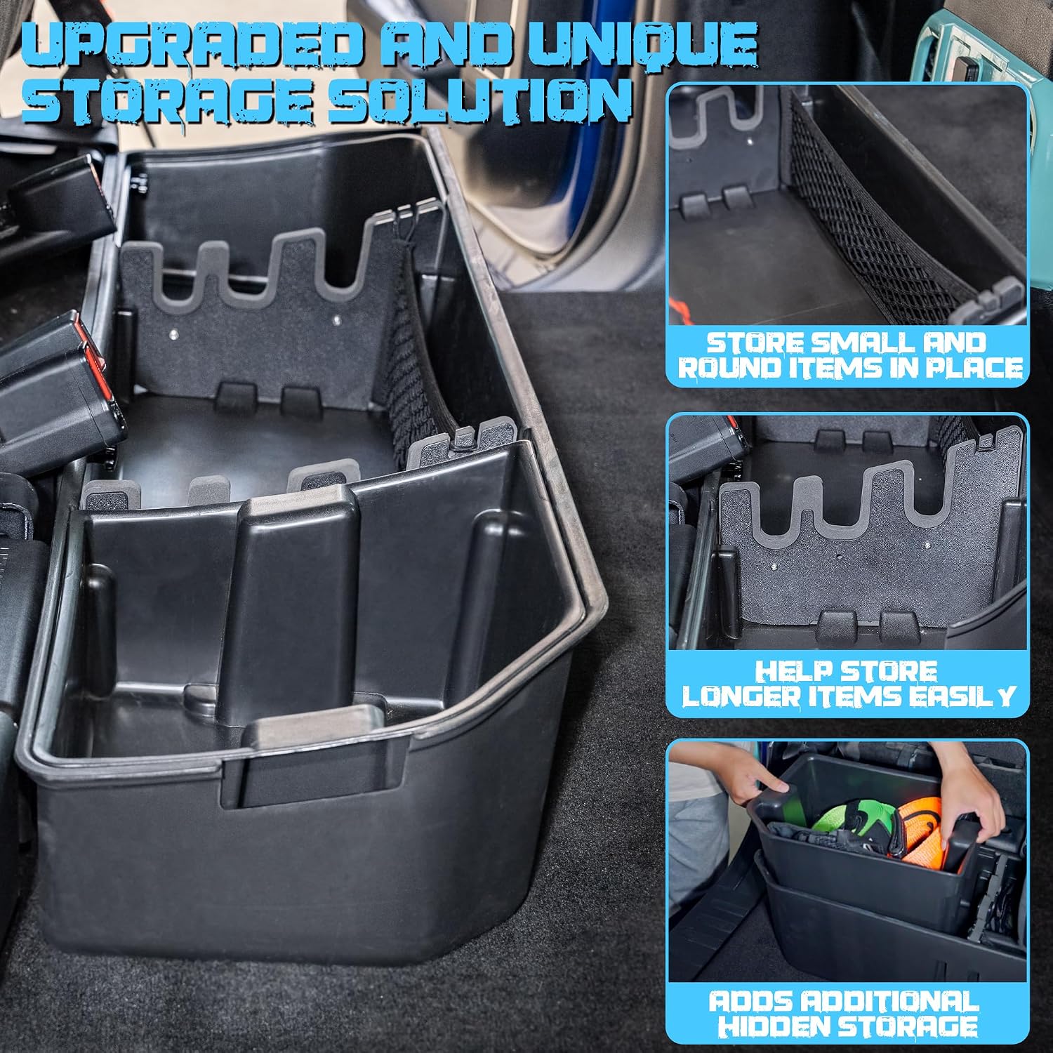 Underseat Storage Compatible with Ford F150(2015-2026)&Super Duty(2017-2026) SuperCrew/Crew Cab