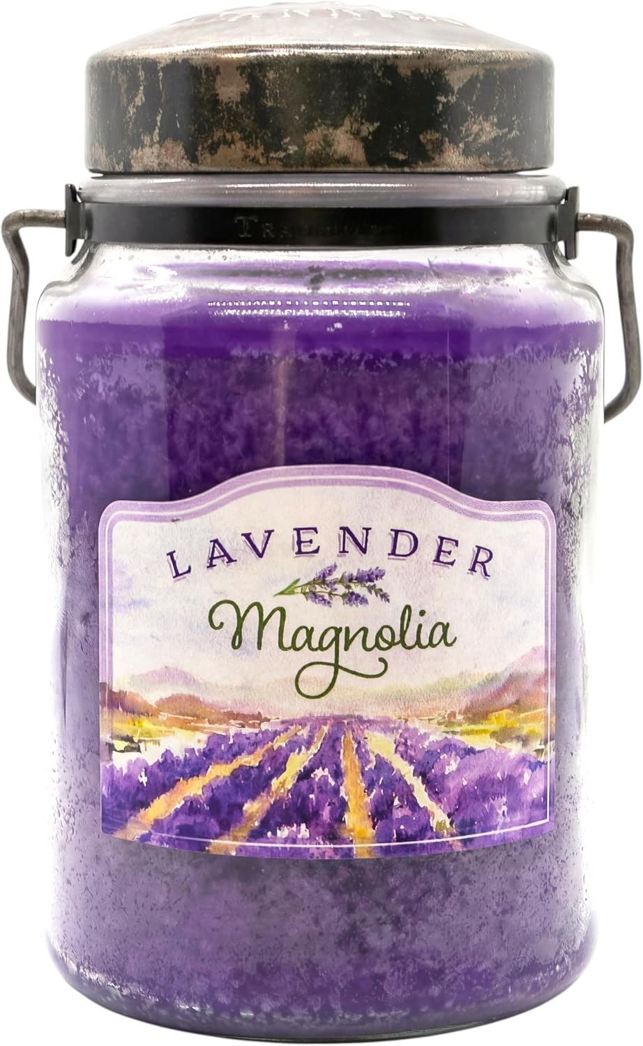 McCall’s Candles | Hot Buttered Rum | 26 oz Scented Candle | USA-Poured | Vintage Rustic Jar with Carrying Handle | Warm Buttery Spiced Rum Fragrance