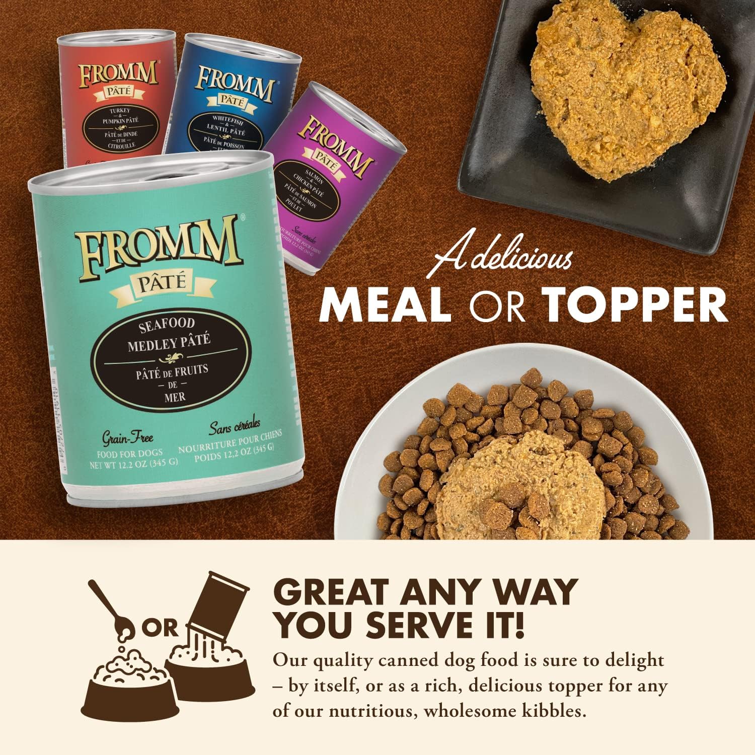 Fromm Venison & Lentil Pate Dog Food - Premium Wet Dog Food - Venison Recipe - Case of 12 Cans