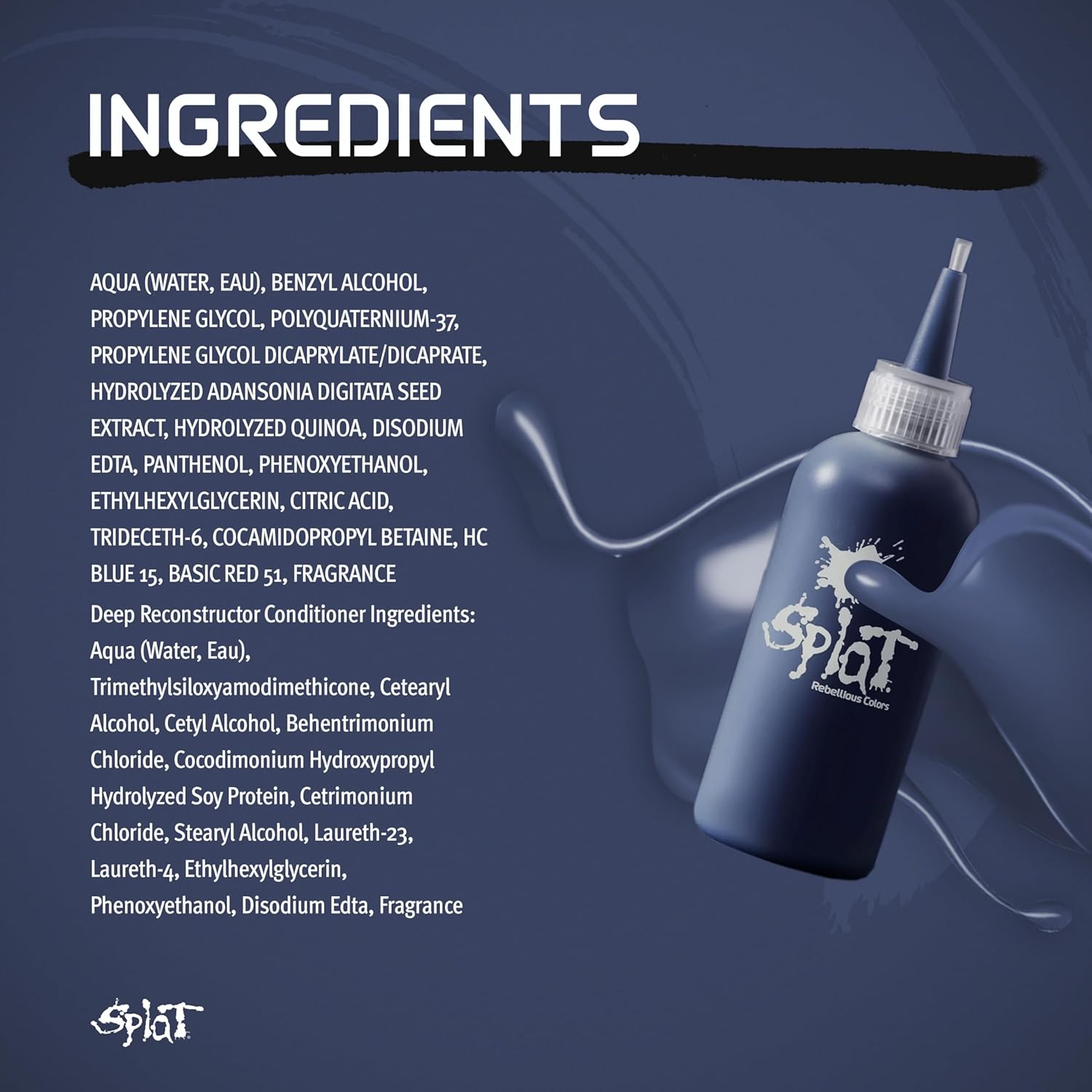 Splat Midnight Magenta Semi Permanent Hair Dye Kit, 1 Application