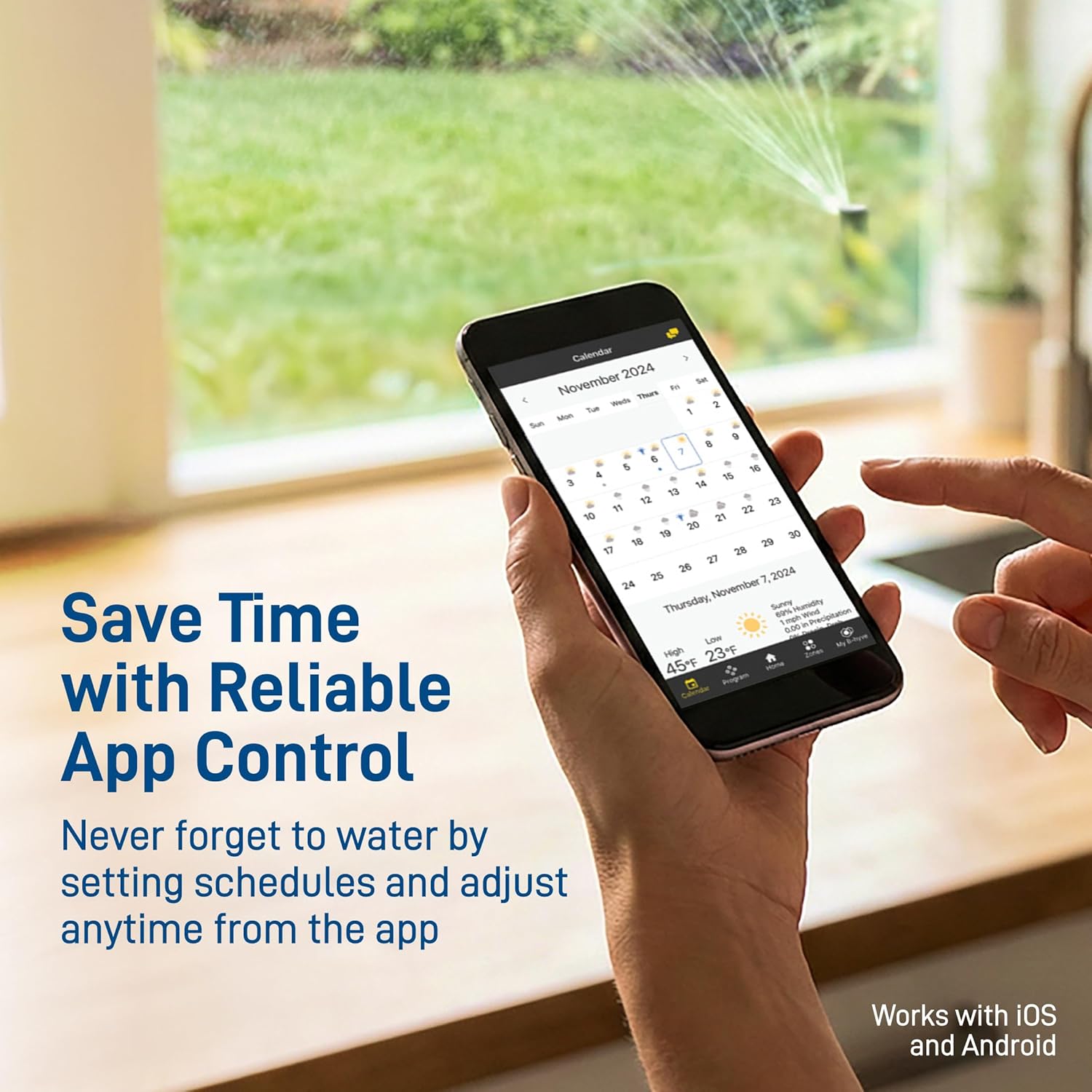Orbit B-hyve XR Smart Sprinkler Timer - 8-Zone - WiFi-Enabled Indoor/Outdoor Irrigation Controller - App Control - Weatherproof Watering System