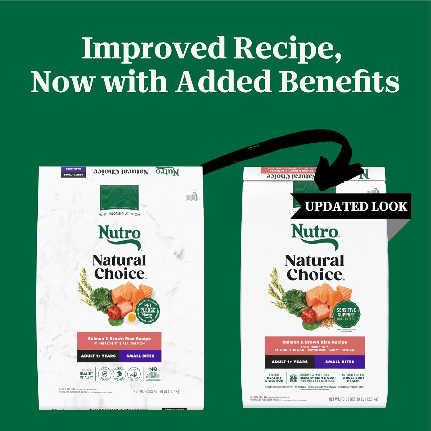 Nutro Natural Choice Small Bites Dry Dog Food, Lamb & Rice, 5 lb | Non-GMO, Real lamb #1 ingredient, no corn, wheat, soy, crafted in USA, supports energy, bones, muscles, dental health, skin