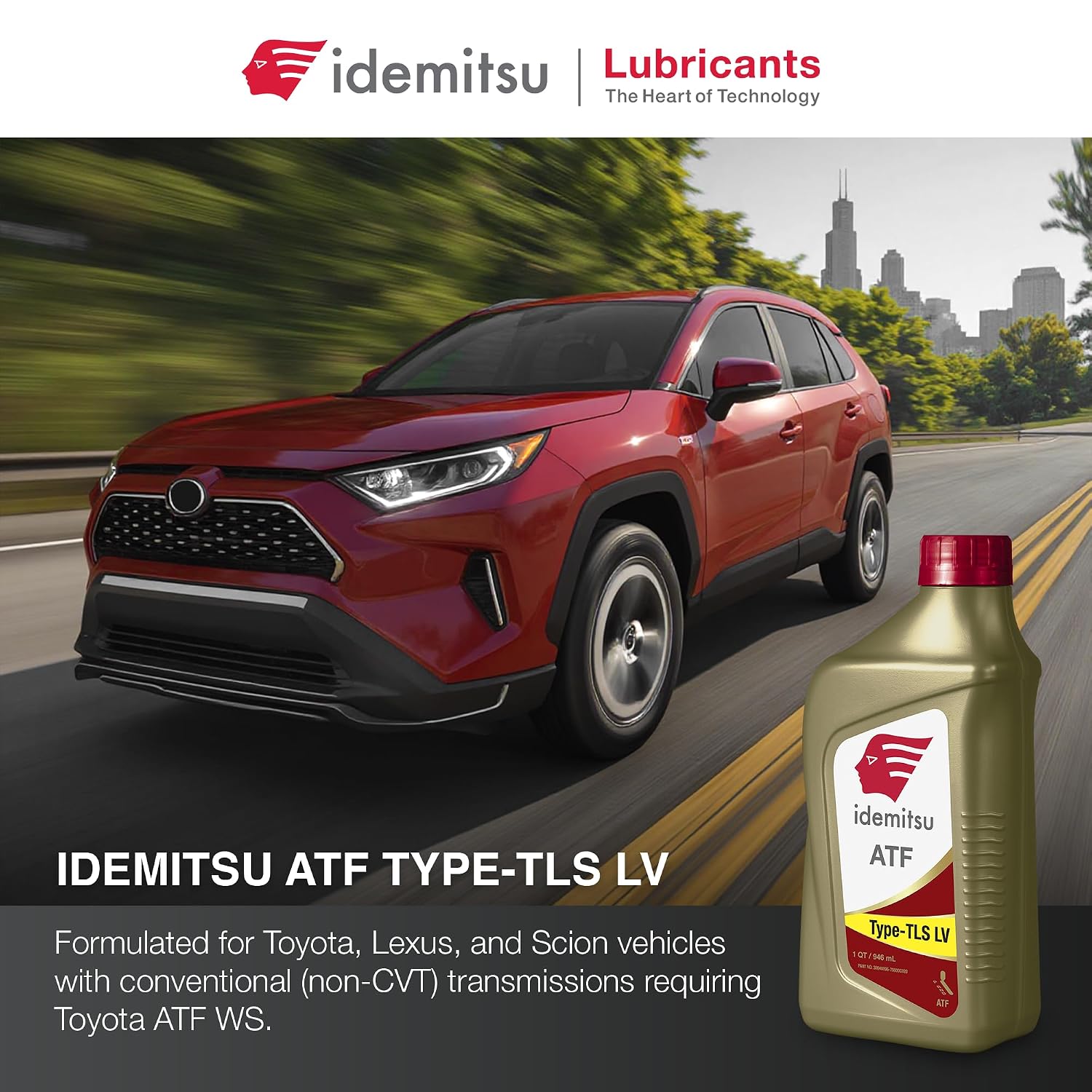 Idemitsu ATF Type TLS-LV (WS) Automatic Transmission Fluid for Toyota/Lexus/Scion - 1 Quart