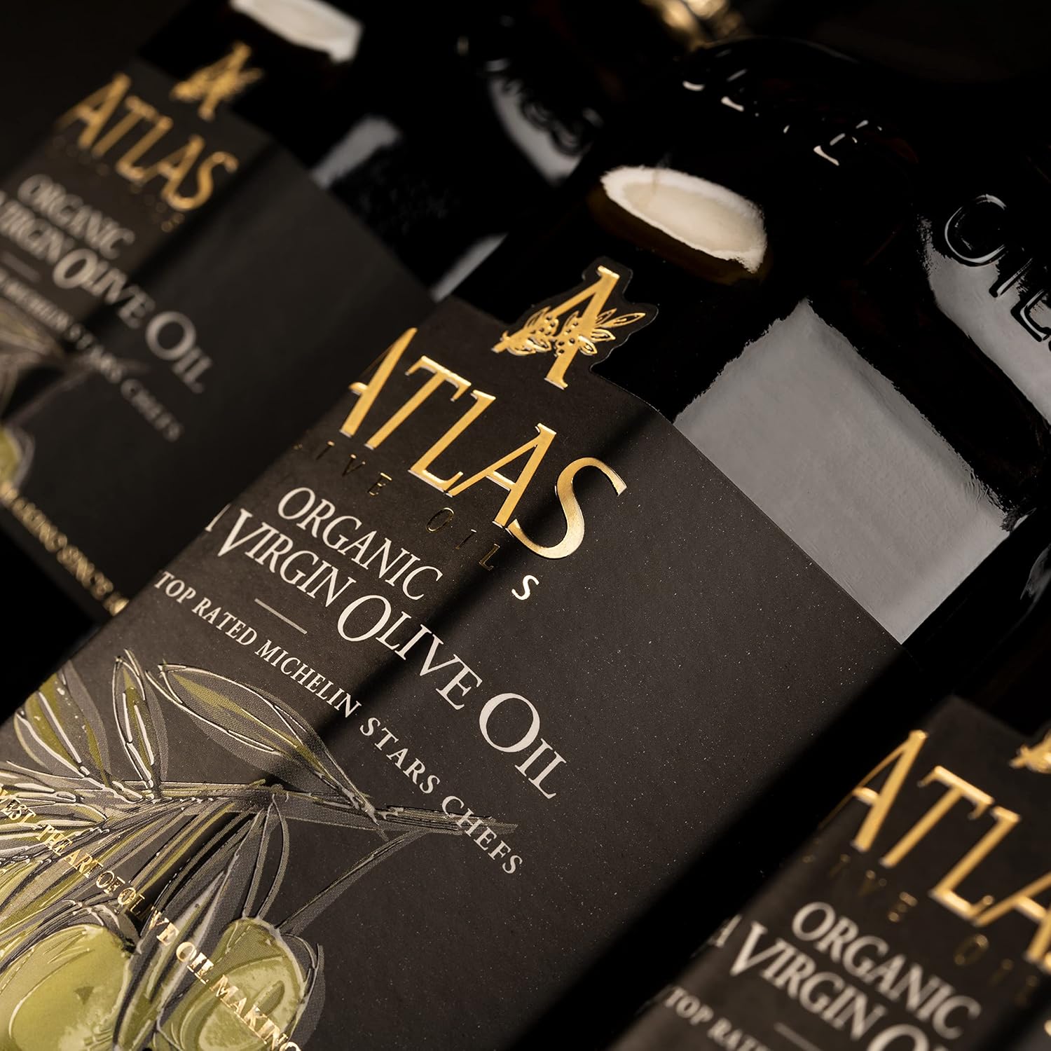 Atlas Organic Extra Virgin Olive Oil, Moroccan, High Polyphenol, 750 mL | Cold Pressed EVOO With High Smoke Point, Trusted By Award-Winning Chefs, One Family Farm, Polyphenol-Rich & Smooth Finish