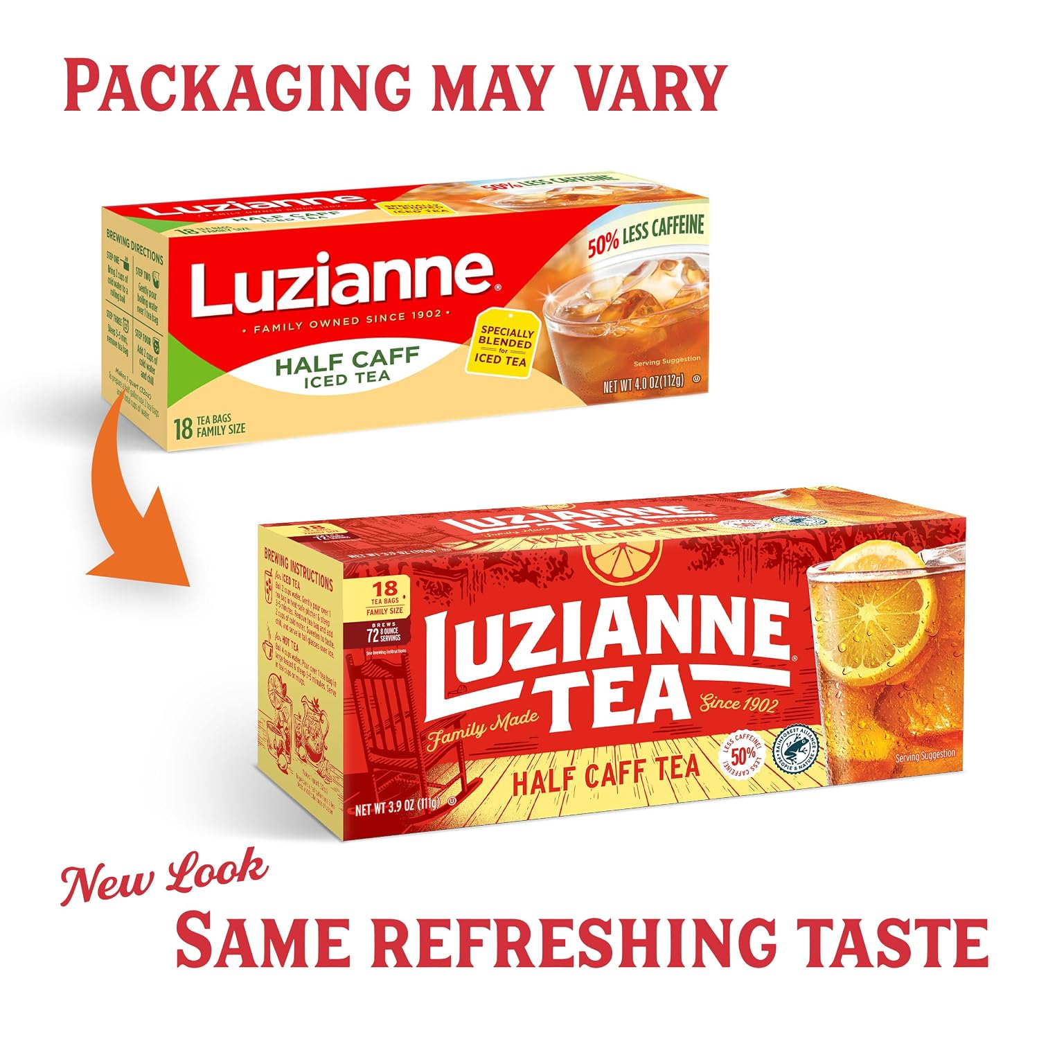 Luzianne Green Tea Bags, Family Size, 24ct Box (Pack of 1)