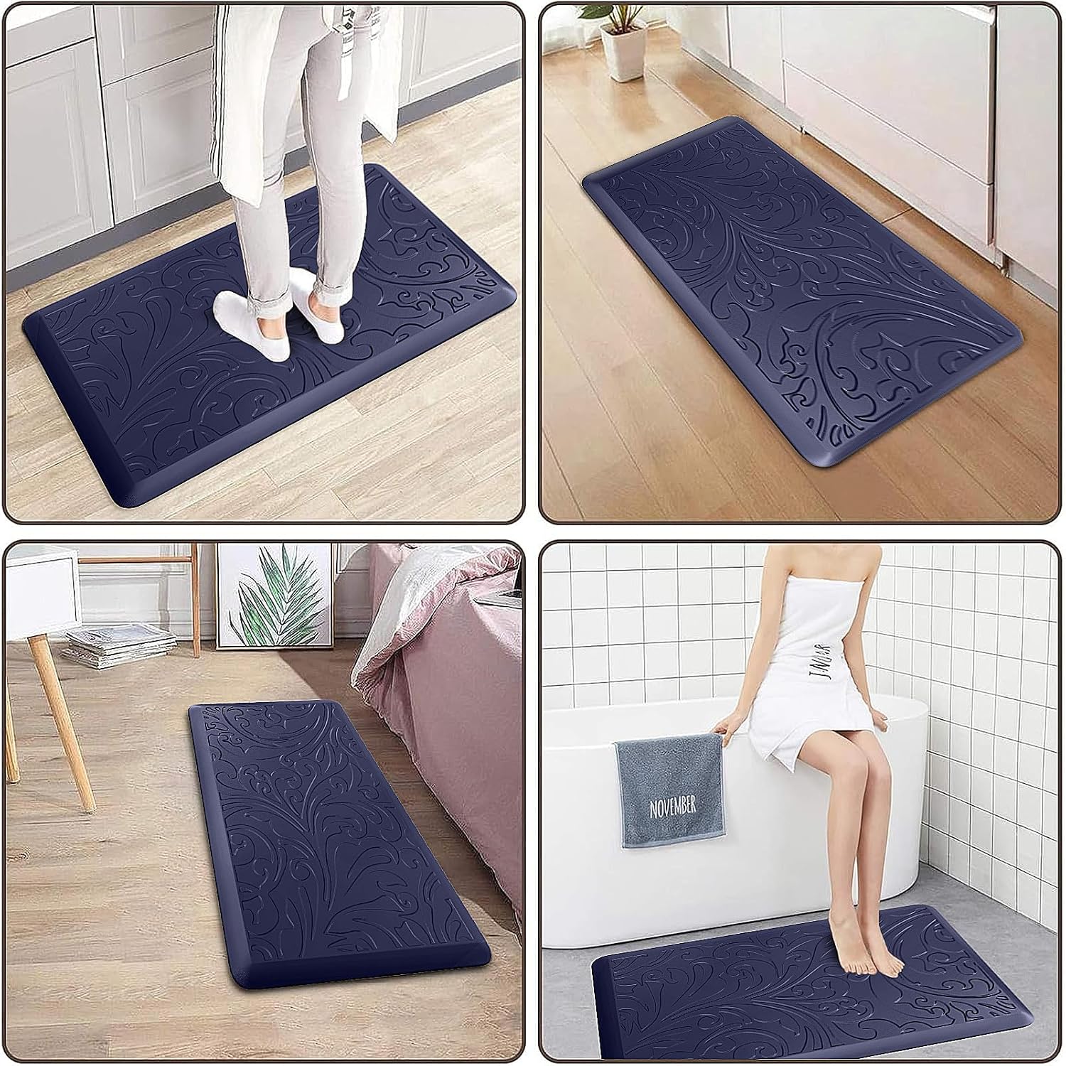 Kitchen Mat Cushioned Anti-Fatigue Comfort Standing Mat Rug for Home,Office