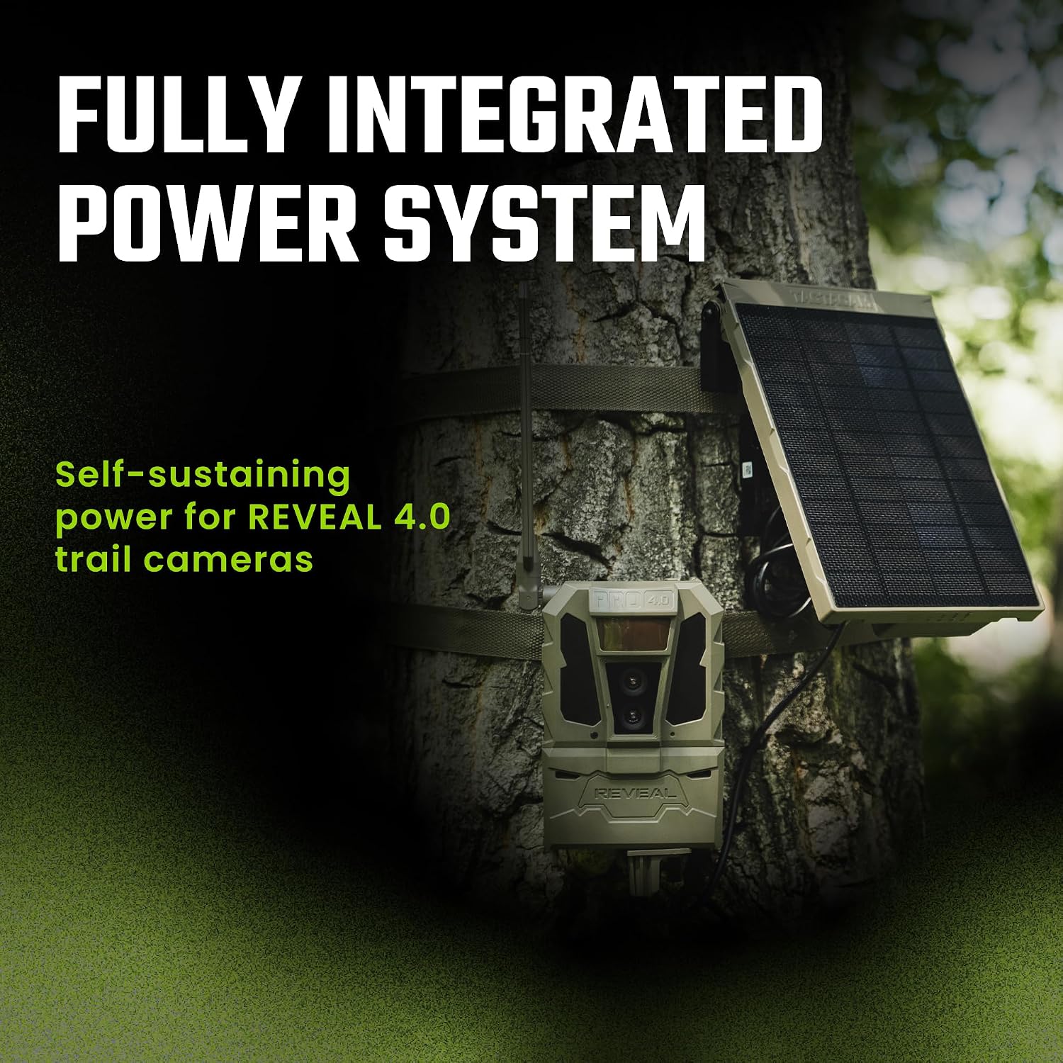 Tactacam Reveal R5 Power Bundle, FlexPack R5 + Solar Panel R5 | Self-sustaining charging system, Advanced Insights, 30% fast charge, built-in 5