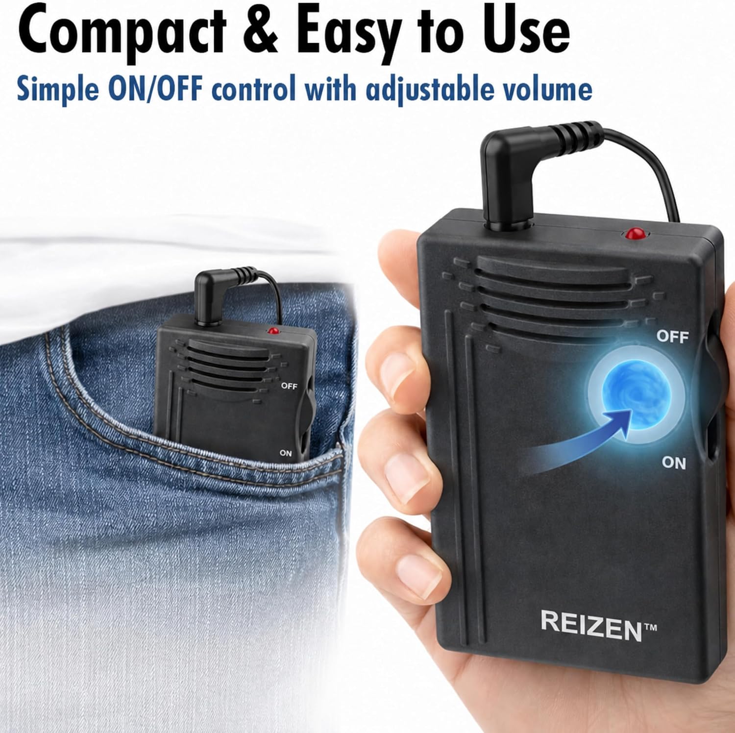 Reizen Loud Ear 110dB Gain Personal Amplifier