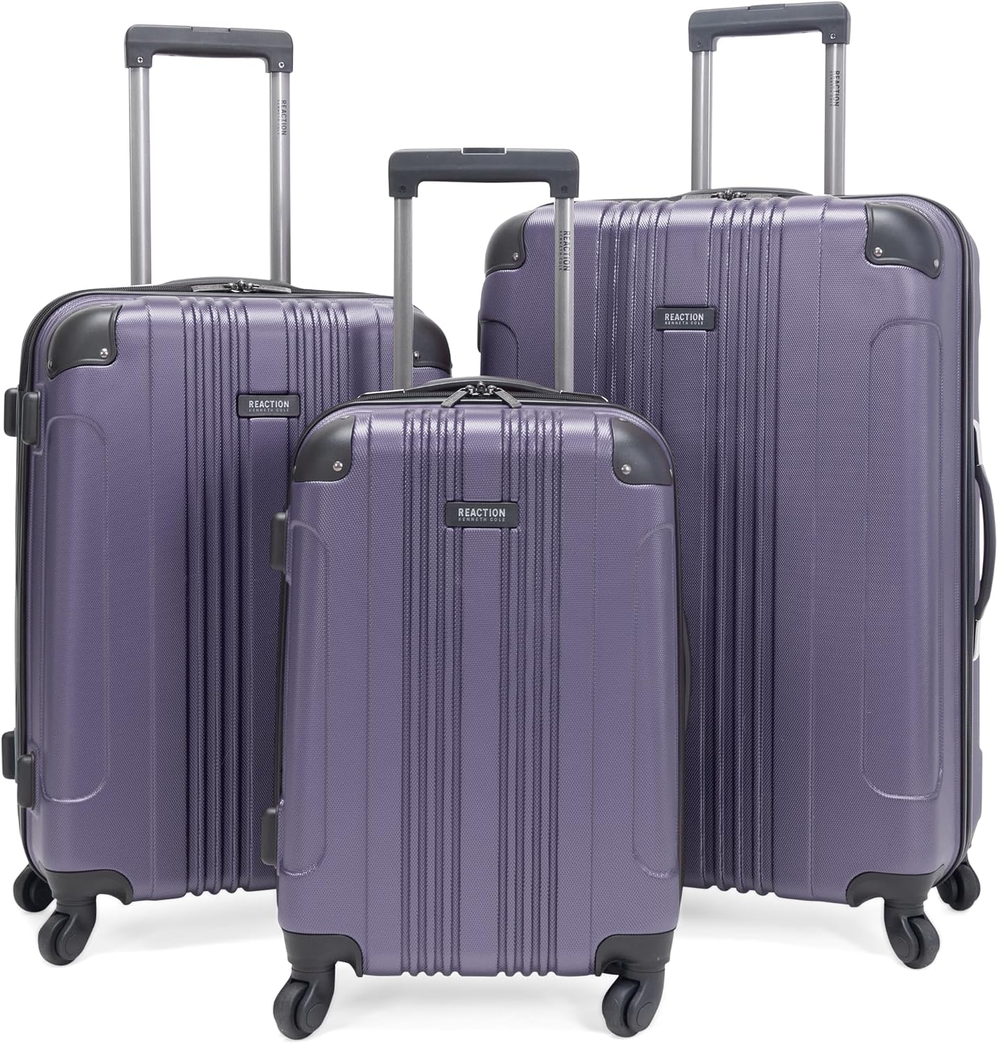 Kenneth Cole REACTION Out of Bounds Lightweight Hardshell 4-Wheel Spinner Luggage, Teal, 20-Inch Carry On