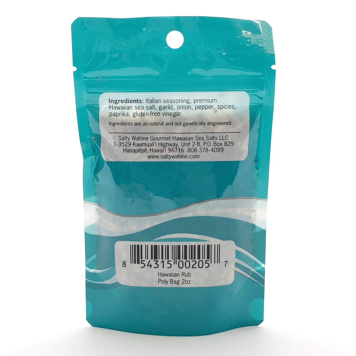 Salty Wahine Gourmet Hawaiian Sea Salts, Hawaiian Sea Salt and Rainbow Peppercorns, 4 Ounce