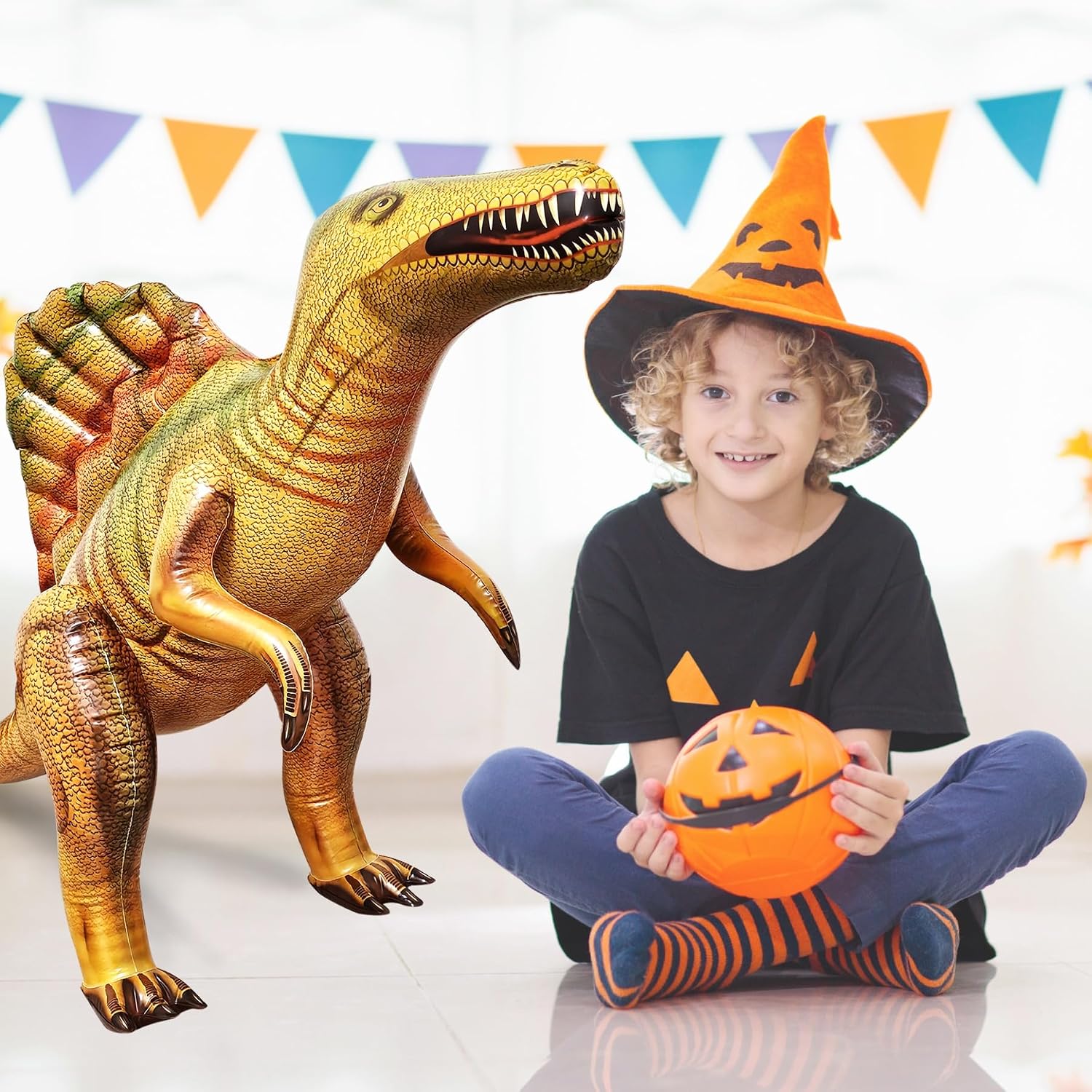 Jet Creations Inflatable Spinosaurus, 53" Long, Realistic Dinosaur
