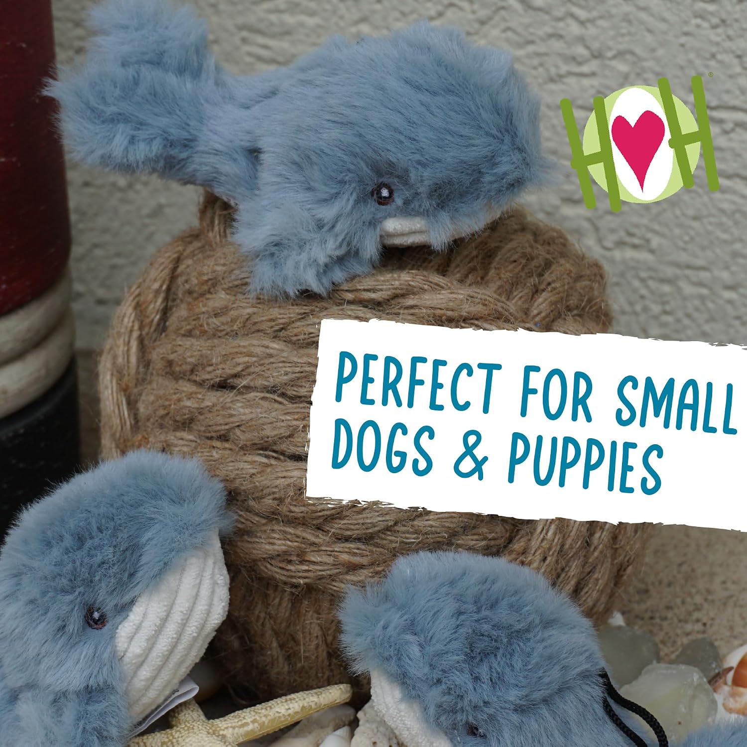 HuggleHounds Knottie Plush Dog Toy - Dog Stuffed Animal Toy, Squeaky Puppy Toys, for Small, Medium & Large Dogs, Durable Plush to Keep Them Busy - Ms Maddie Sock Monkey, Large