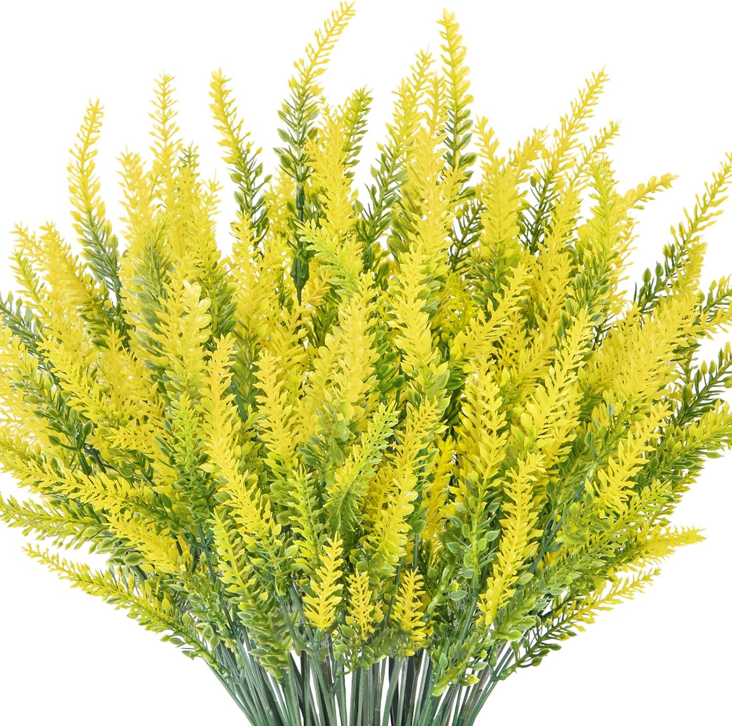 10 Bundles Fake Flowers Artificial Lavender Plants, Purple