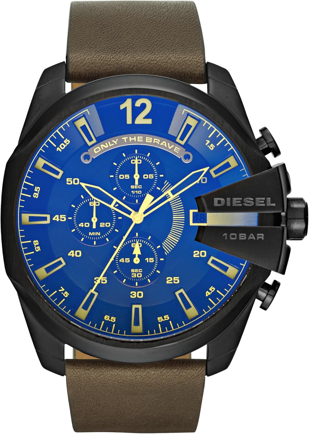 Diesel Mega Chief Watch for Men, Chronograph Men's Watch
