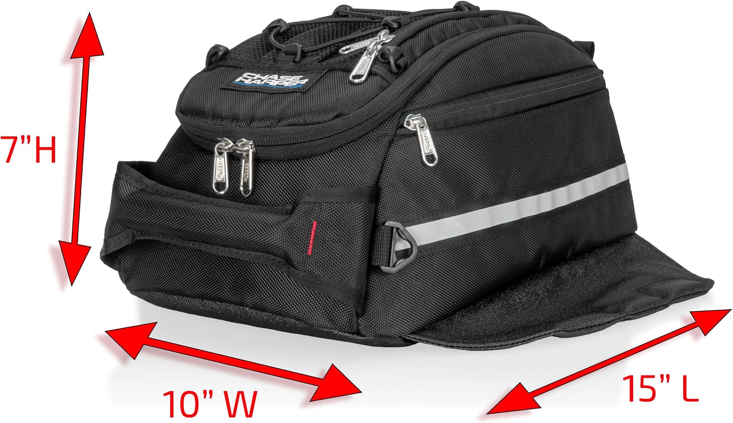 Chase Harper USA 540 Magnetic Tank Bag - Water-Resistant, Tear-Resistant, Industrial Grade Ballistic Nylon with Anti-Scratch Rubberized Bottom