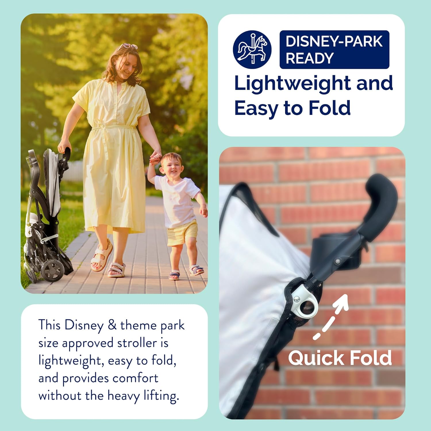 Kolcraft Cloud Plus Lightweight Umbrella Stroller for Toddlers with Reclining Seat, Large Storage Basket, Canopy, Infant & Parent Trays