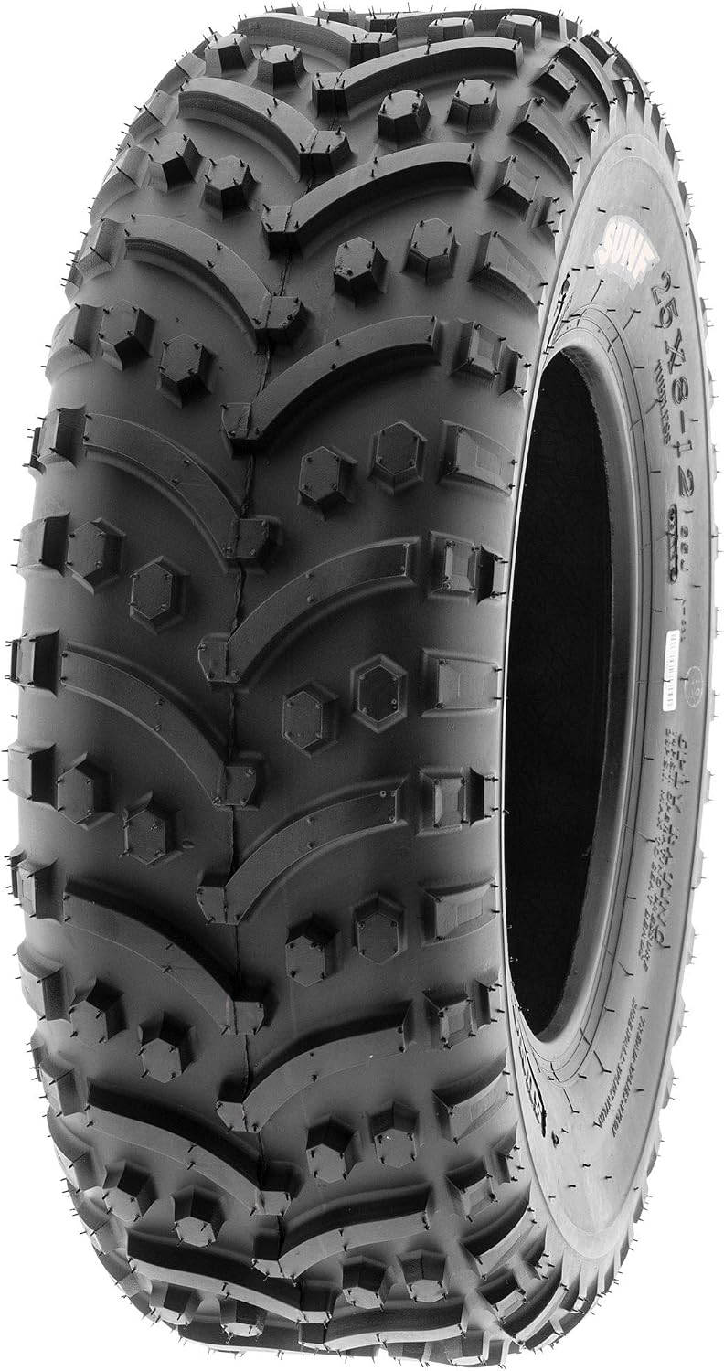 SunF ATV Tires 25x8-12 25x10-12 Knobby 6 PR A032 - BUNDLE