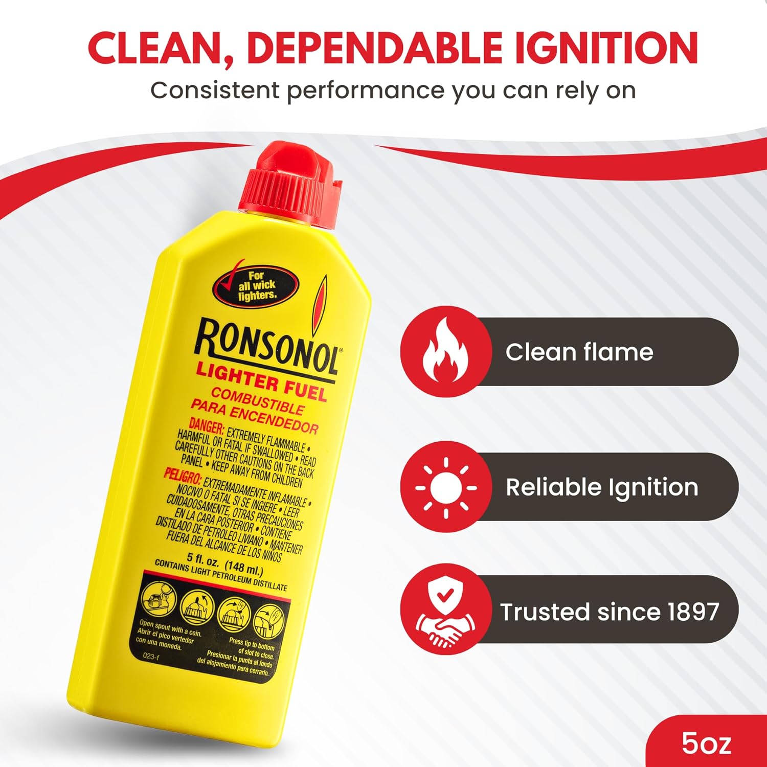 Ronson 12 Ounce Ronson Lighter Fuel - Pack of 2