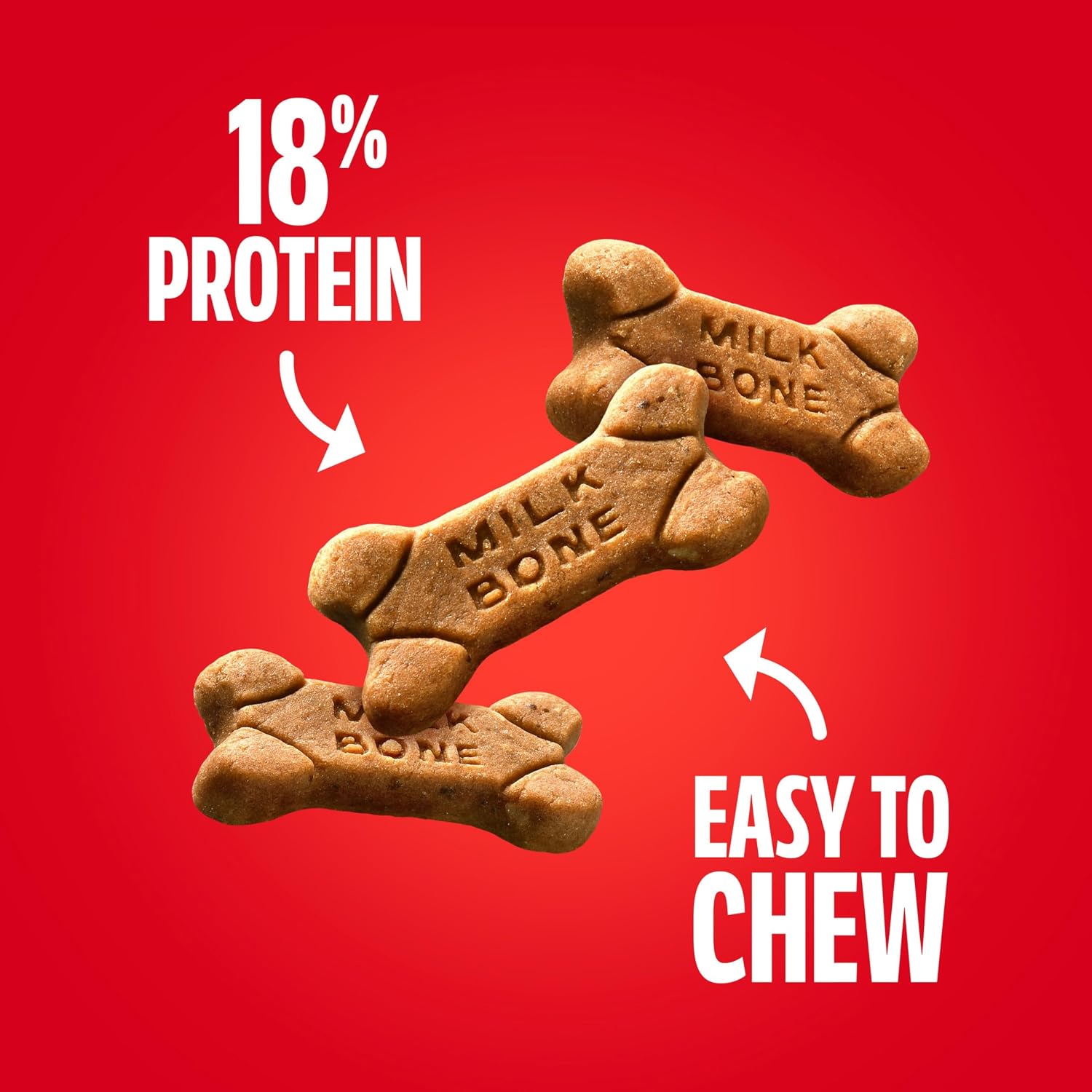 Milk-Bone Soft & Chewy Dog Training Treats, 25 oz Canister | Made with real chicken breast, soft dog treats for training and rewarding, 18% protein, fortified with vitamins and minerals