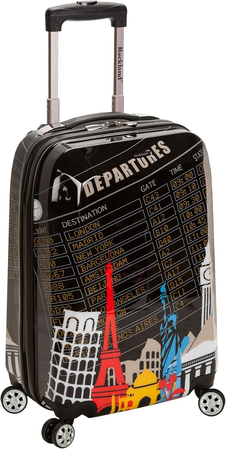 Rockland Departure Hardside 2 Piece Spinner Wheel Luggage, (20"/28"), Departure