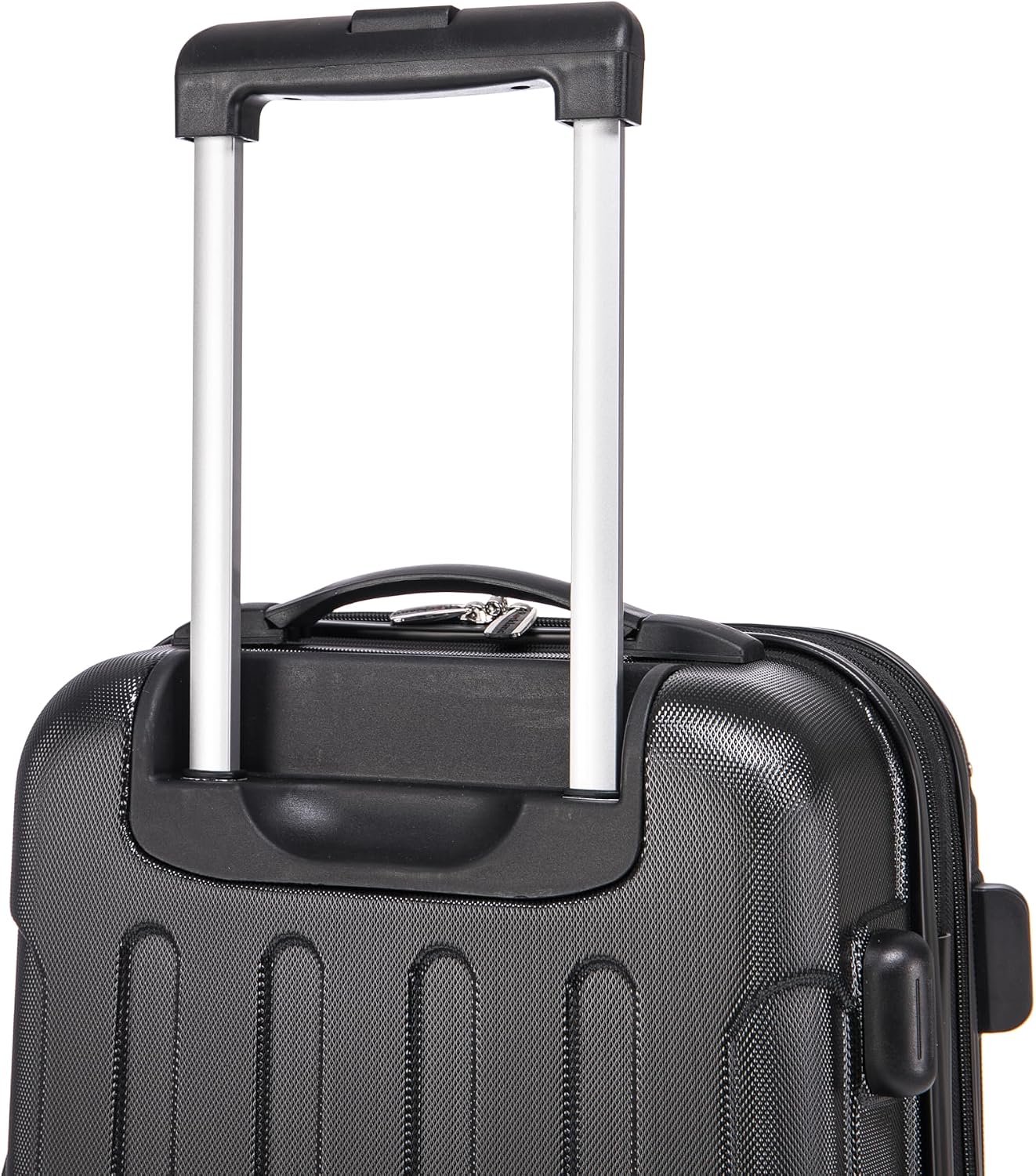 Rockland London Hardside Spinner Wheel Luggage, White, 3-Piece Set (20/24/28)