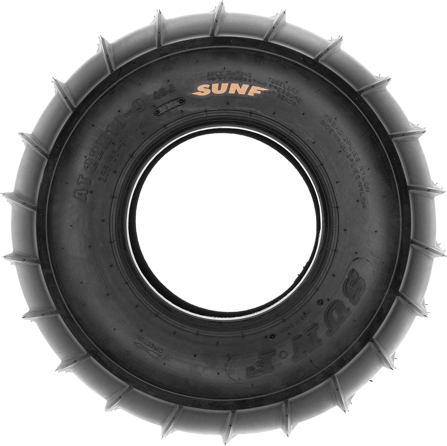 Set of 2 SunF A036 22x10-9 ATV/UTV Snow & Sand Tires, 6-PR