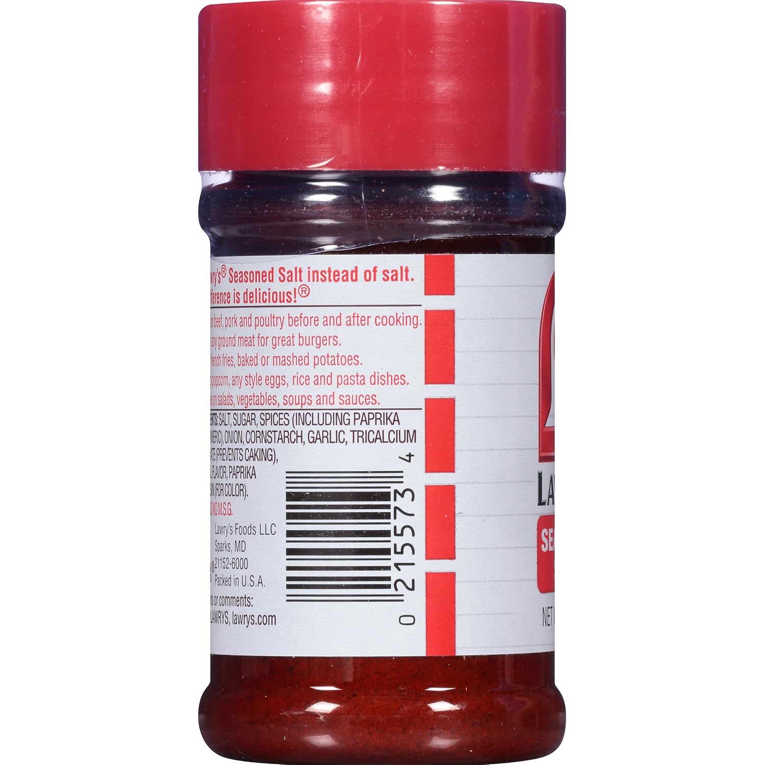 Lawry’s Seasoned Salt, No MSG Added, Kosher Certified, Staple, Versatile, All-Purpose Seasoning to Shake on Beef, Pork, or Poultry, 16 oz