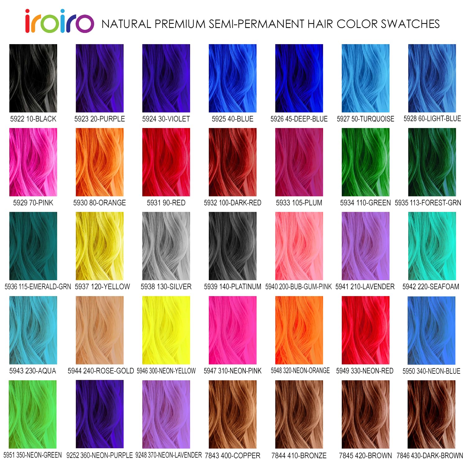 IROIRO Premium Natural Semi-Permanent Hair Color 105 Plum (4oz)
