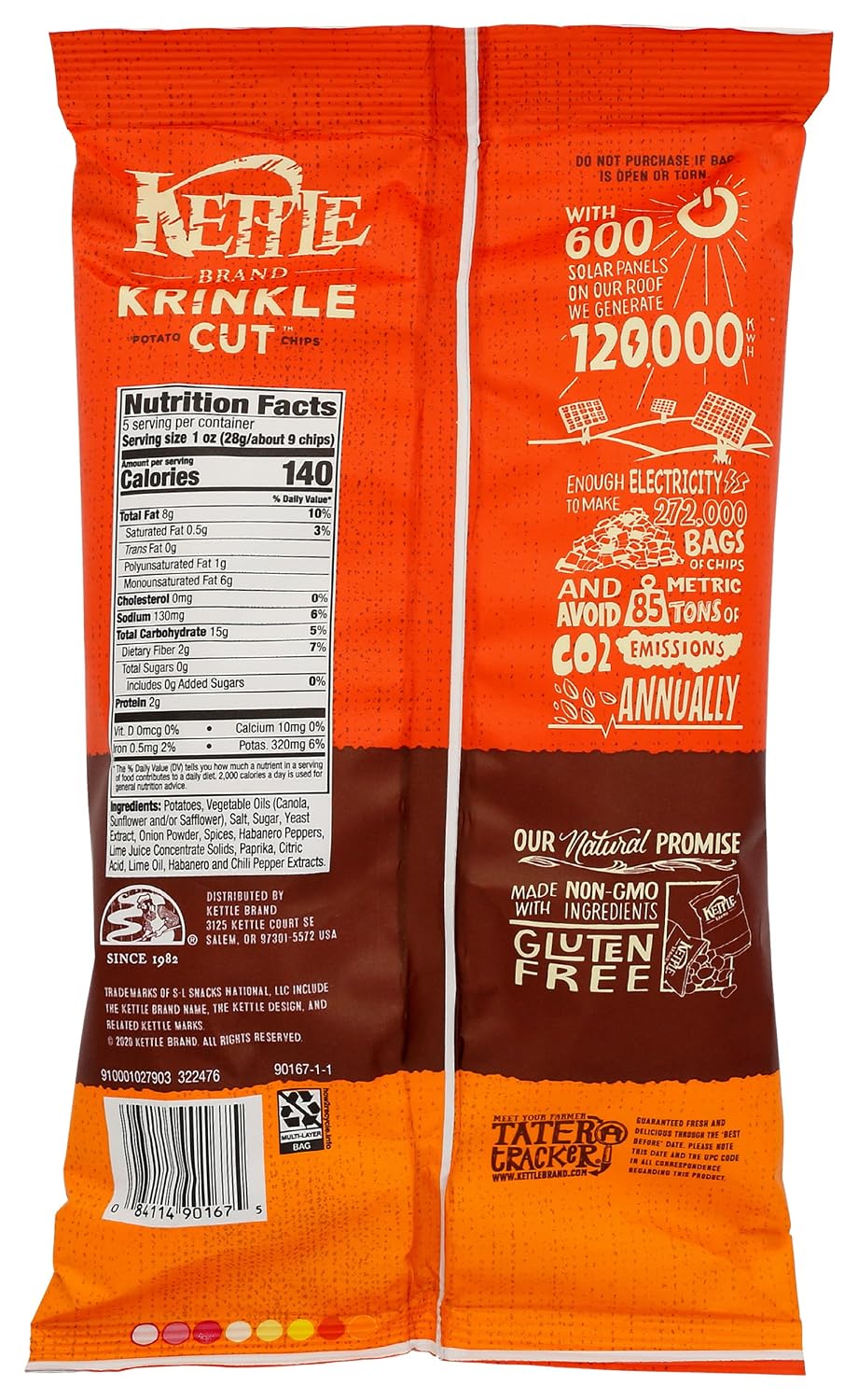 Kettle Foods Chip Potato Nat Jalapeno, 5 oz