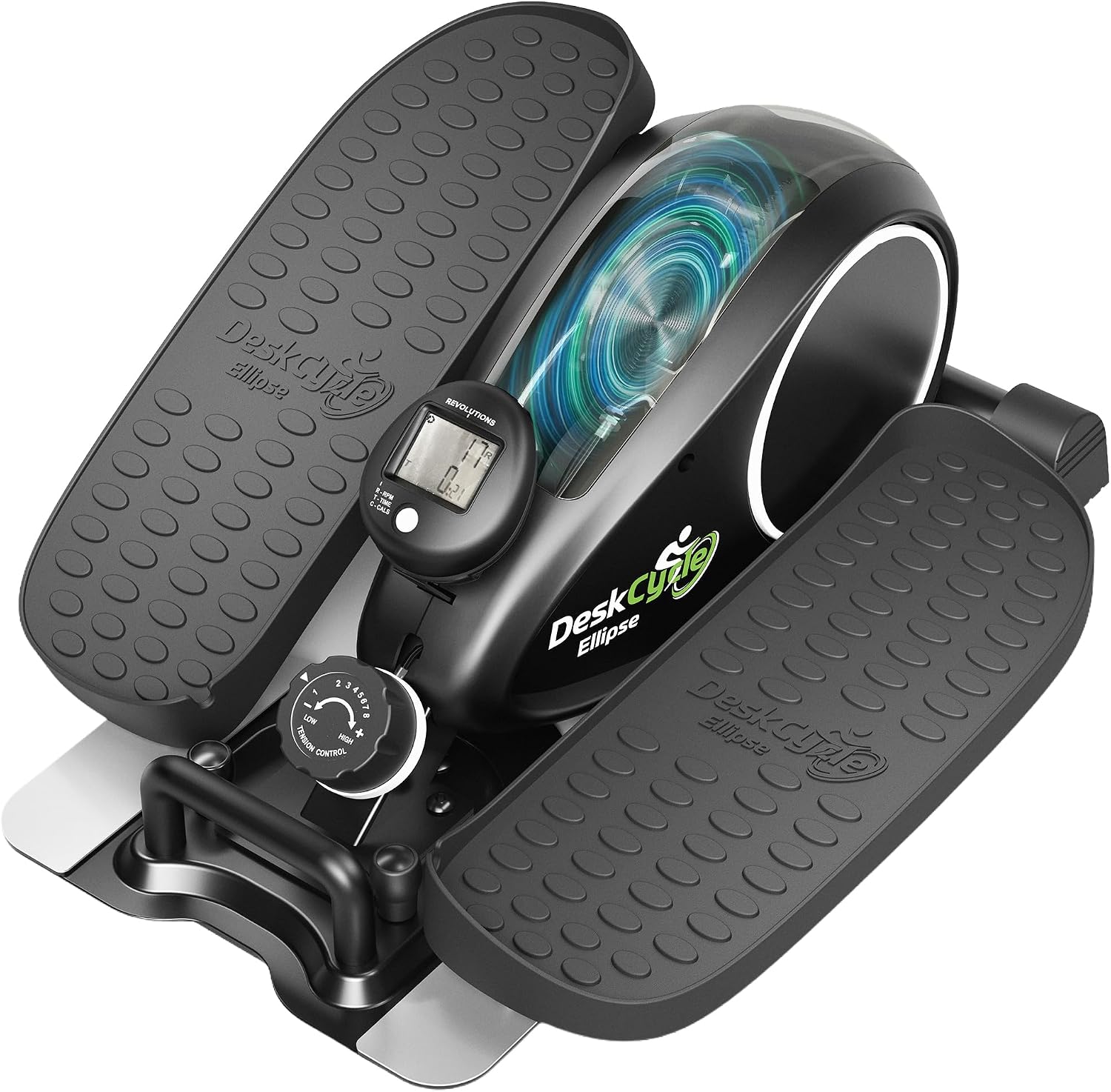 DeskCycle Under Desk Elliptical Machine up to 40 lbs Magnetic Resistance Foot Pedaler, Ultra-Smooth & Silent Seated Leg Exerciser