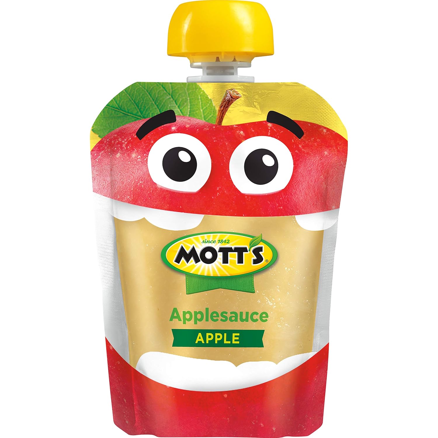 Mott's Original Applesauce, 3.2 Oz Clear Pouches, 48 Count (4 Packs Of 12), No Artificial Flavors, Good Source Of Vitamin C, Nutritious Option For The Whole Family