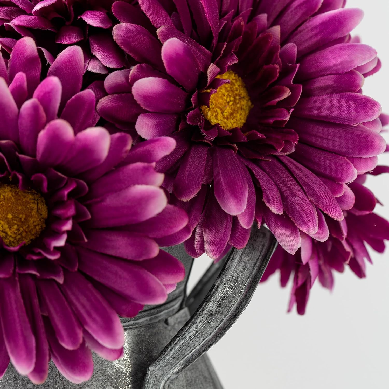 TOPIA Artificial African Daisies Flowers African Daisy Silk Flowers Artificial Gerbera Daisies Pack of 10 (Yellow)