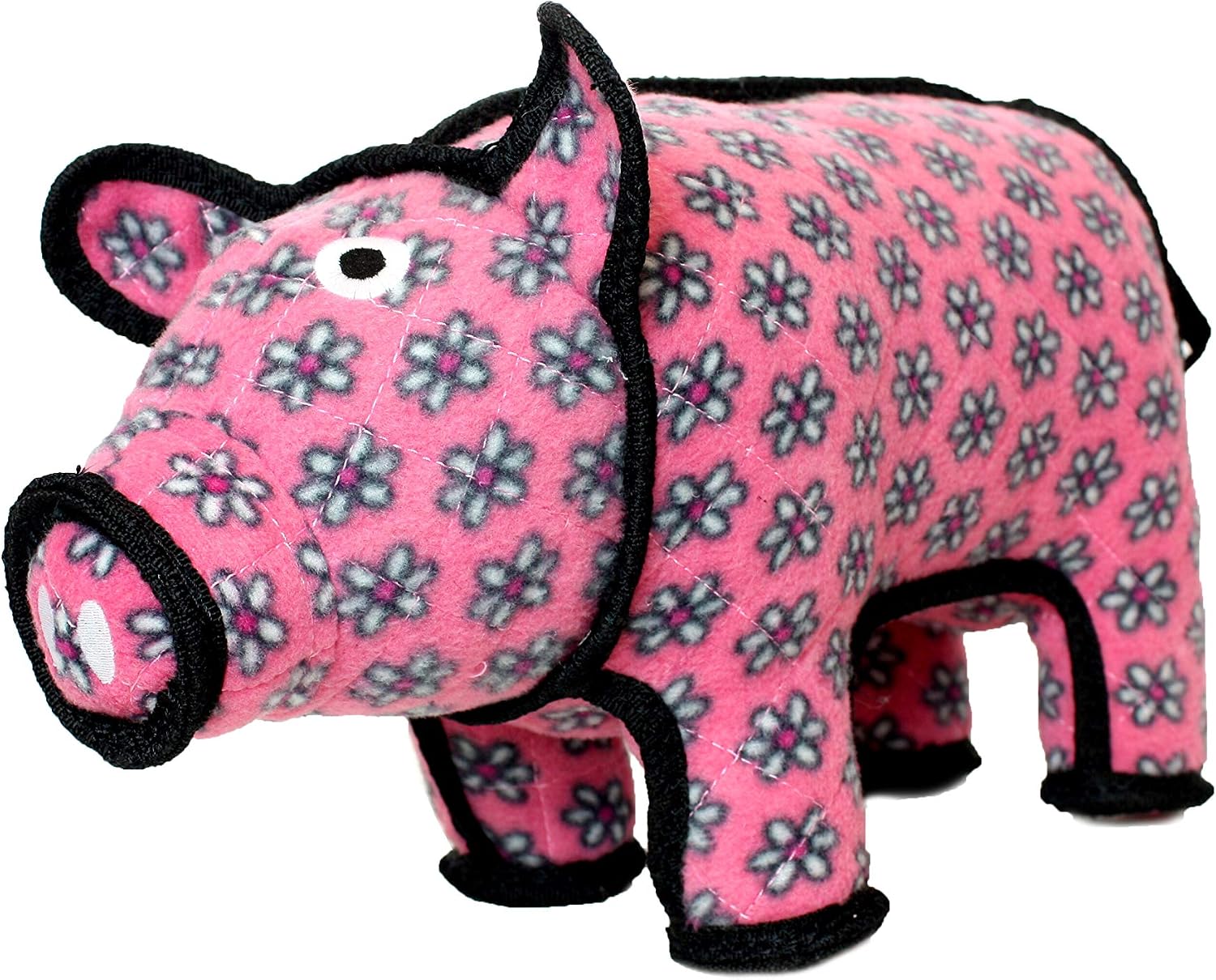 TUFFY® : Cow Dog Toy: Ultra Durable Plush Toy with Multiple Layers & Reinforced Seams, Washable and Floats, Original Construction