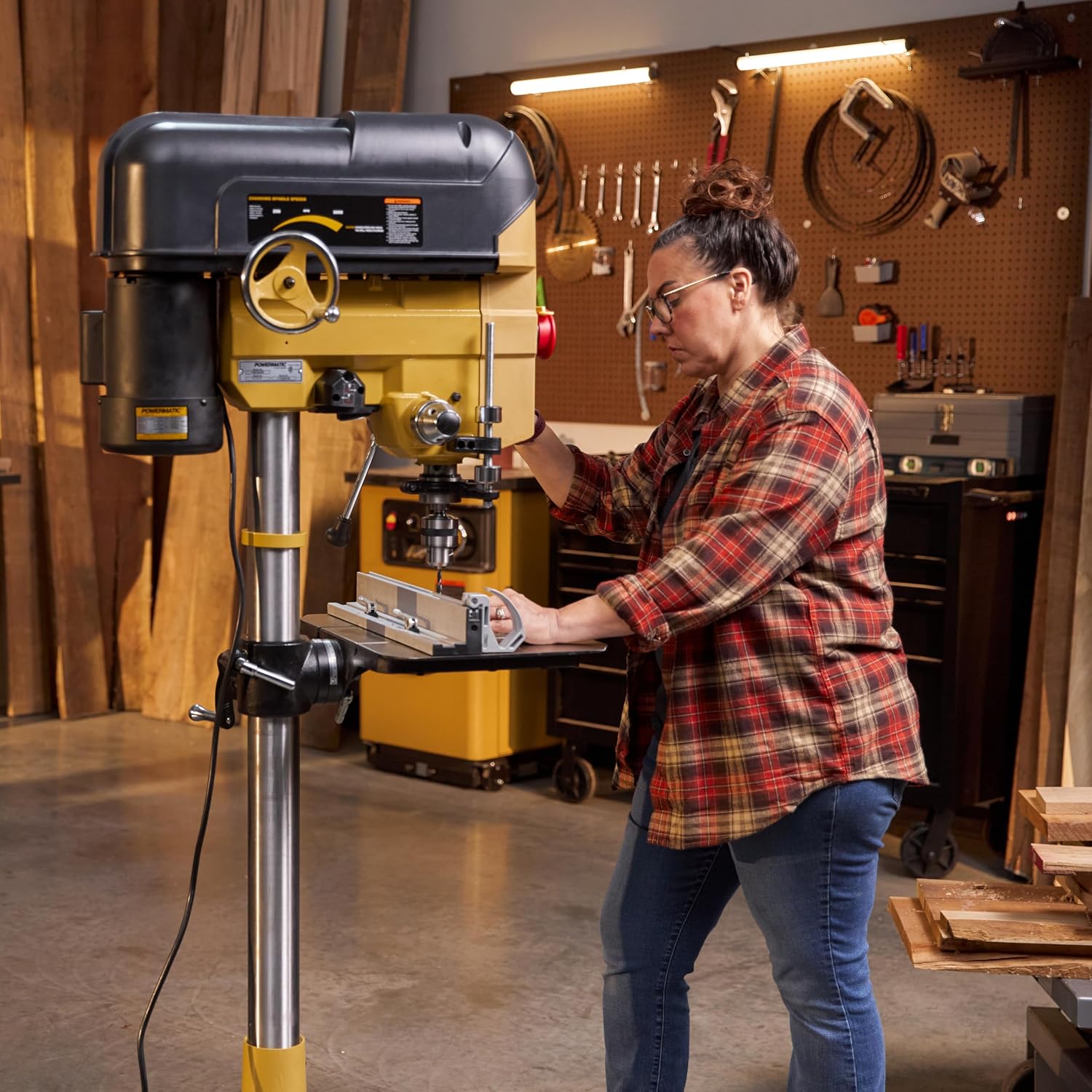 Powermatic 18-Inch Floor Drill Press, Variable Speed, 1 HP, 115/230V 1Ph (Model PM2800B)