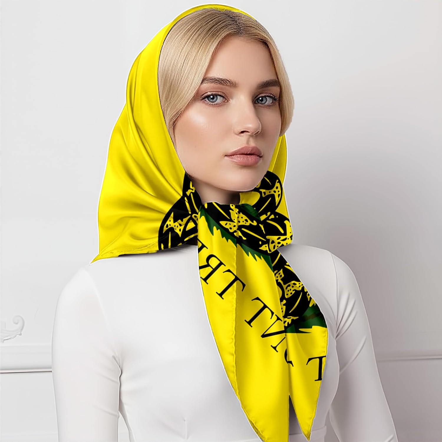 Fashion Bandana Women,Flag Silk Scarf,27.5x27.5 Large Square bandanas,Satin Hair for Sleeping,Travel,for Gift