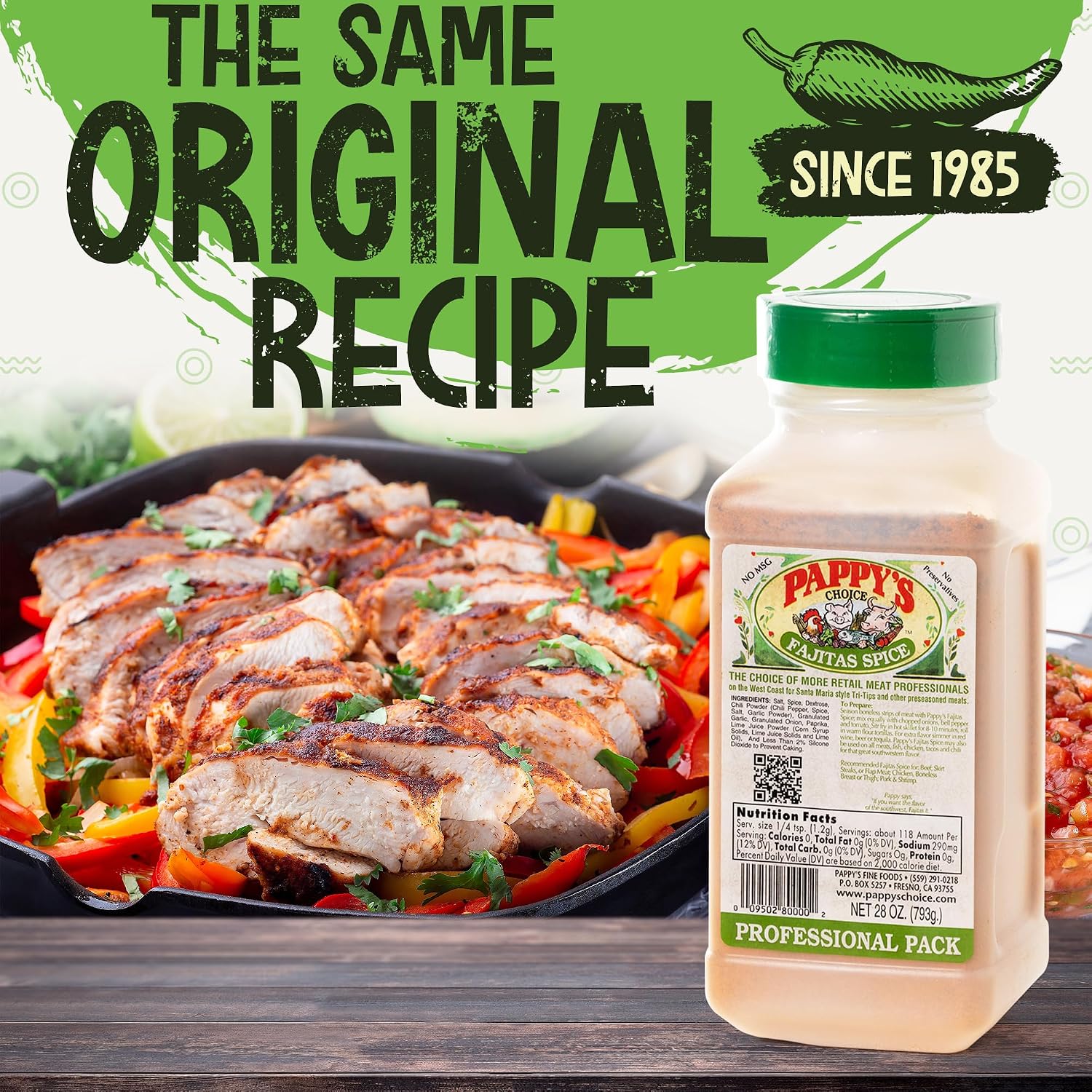Pappy's Choice Original Seasoning, 32 Oz | California's Legendary Seasoning Blend, Santa Maria Style, Perfect for BBQ, Beef, Burgers, Brisket, Tri-tip and Steak