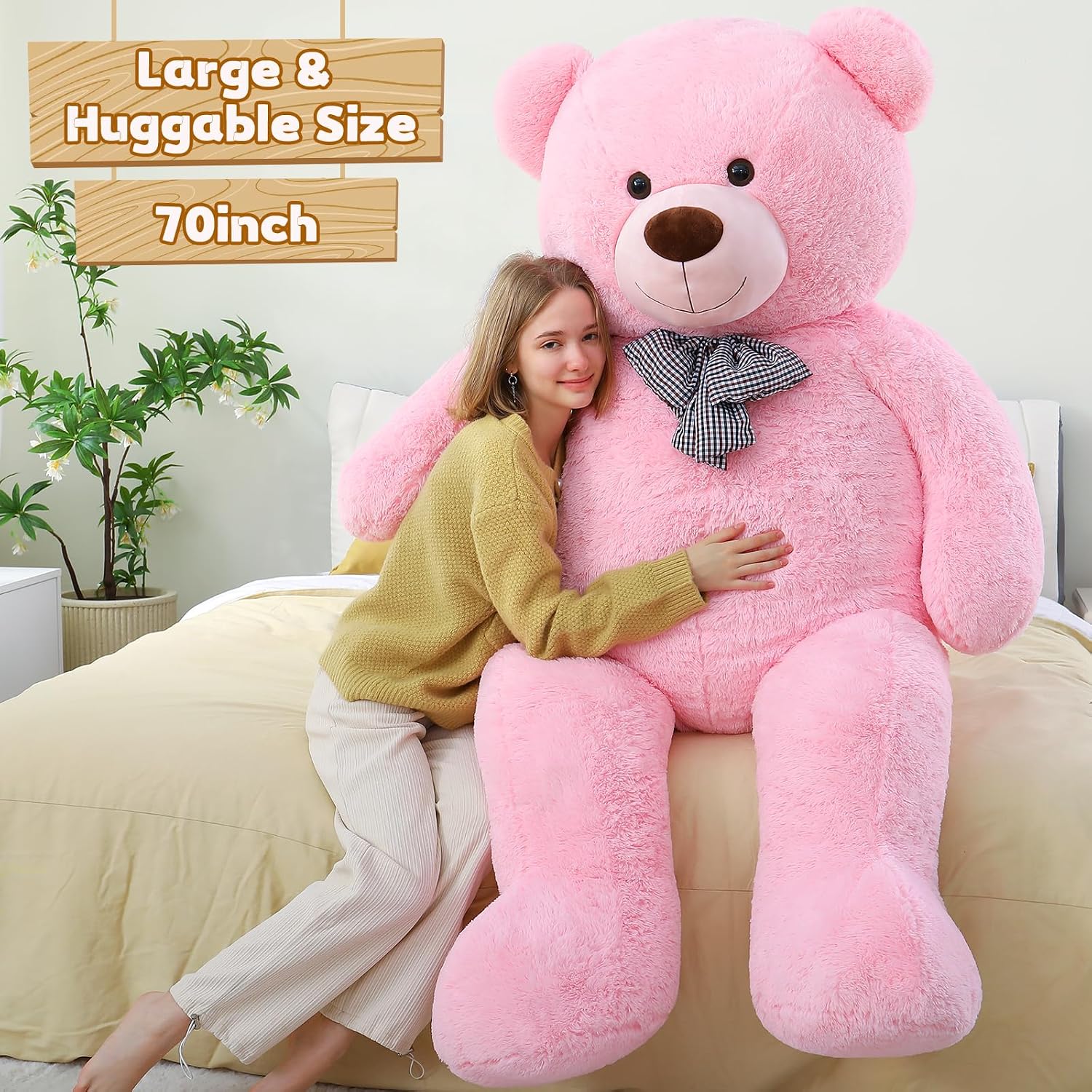 Toys Studio 47 Inch Big Teddy Bear Giant Stuffed Animal for Girls