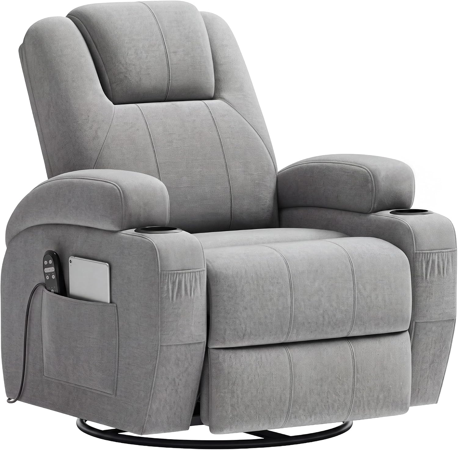 Flamaker Rocking Chair Recliner Chair with Massage, Rocking Chair Nursery
