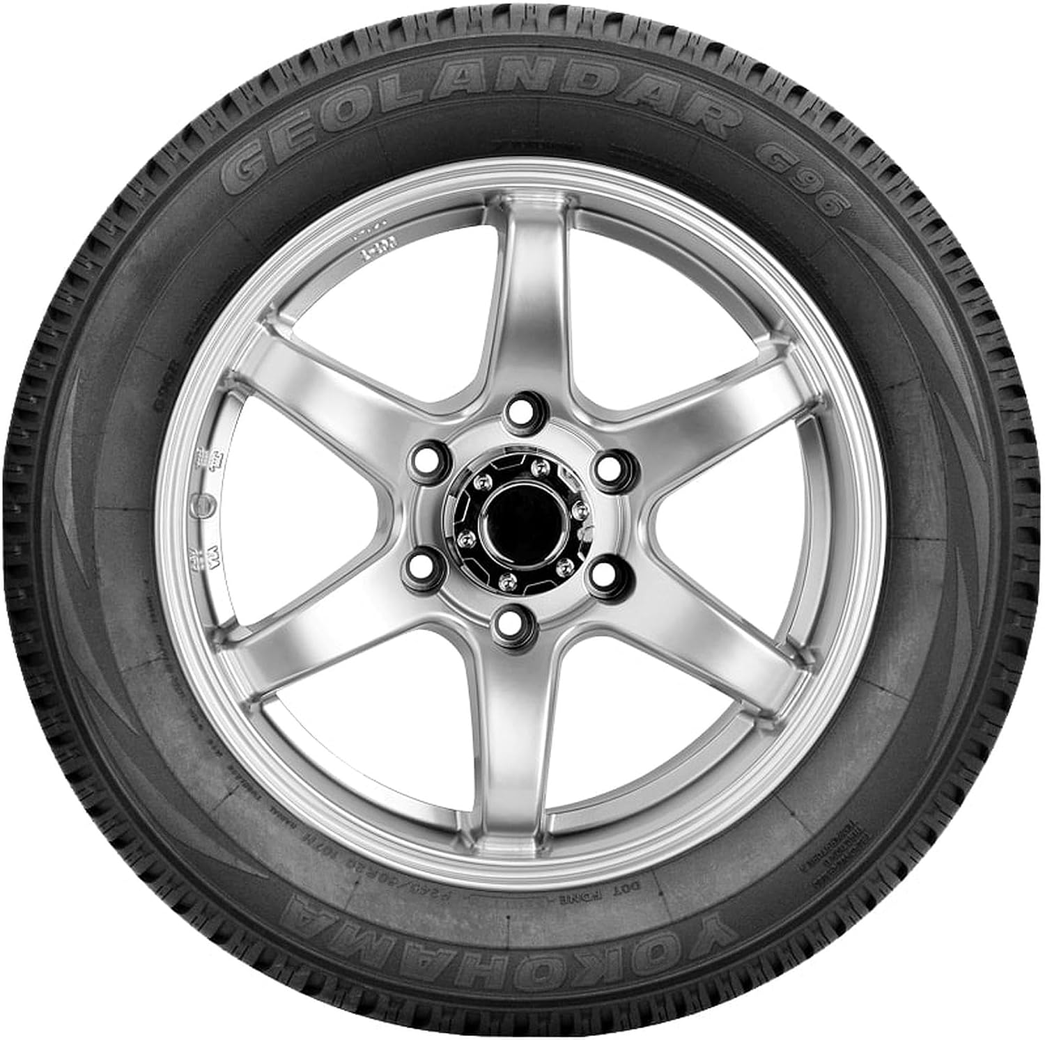 Yokohama Geolandar G96B 245/60R20 107H | Truck/SUV Highway All Season Traction 107H Rated Standard Load Radial Construction Black Sidewall Tire